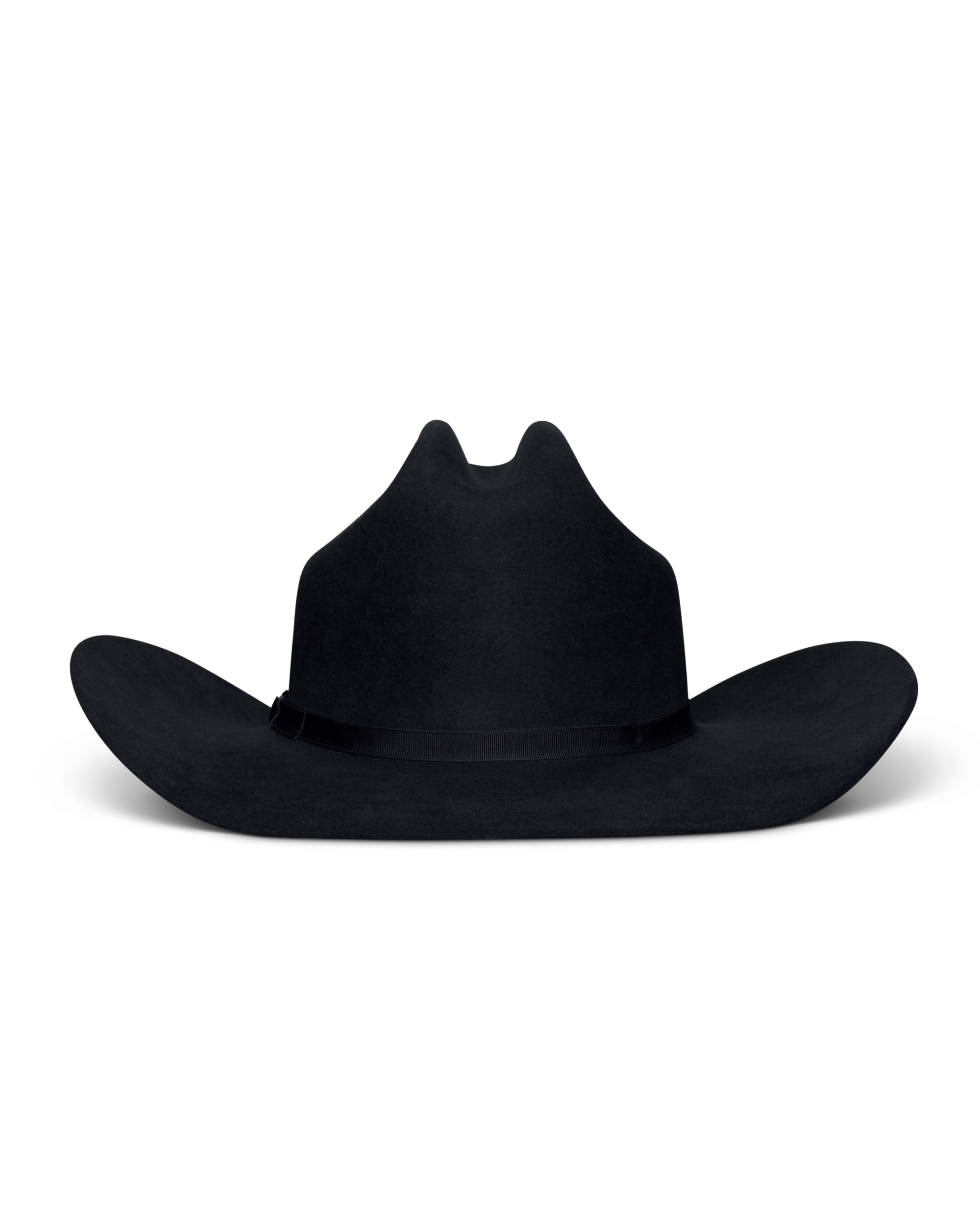 Cattleman Fur Cowboy Hat - Black Rabbit Fur