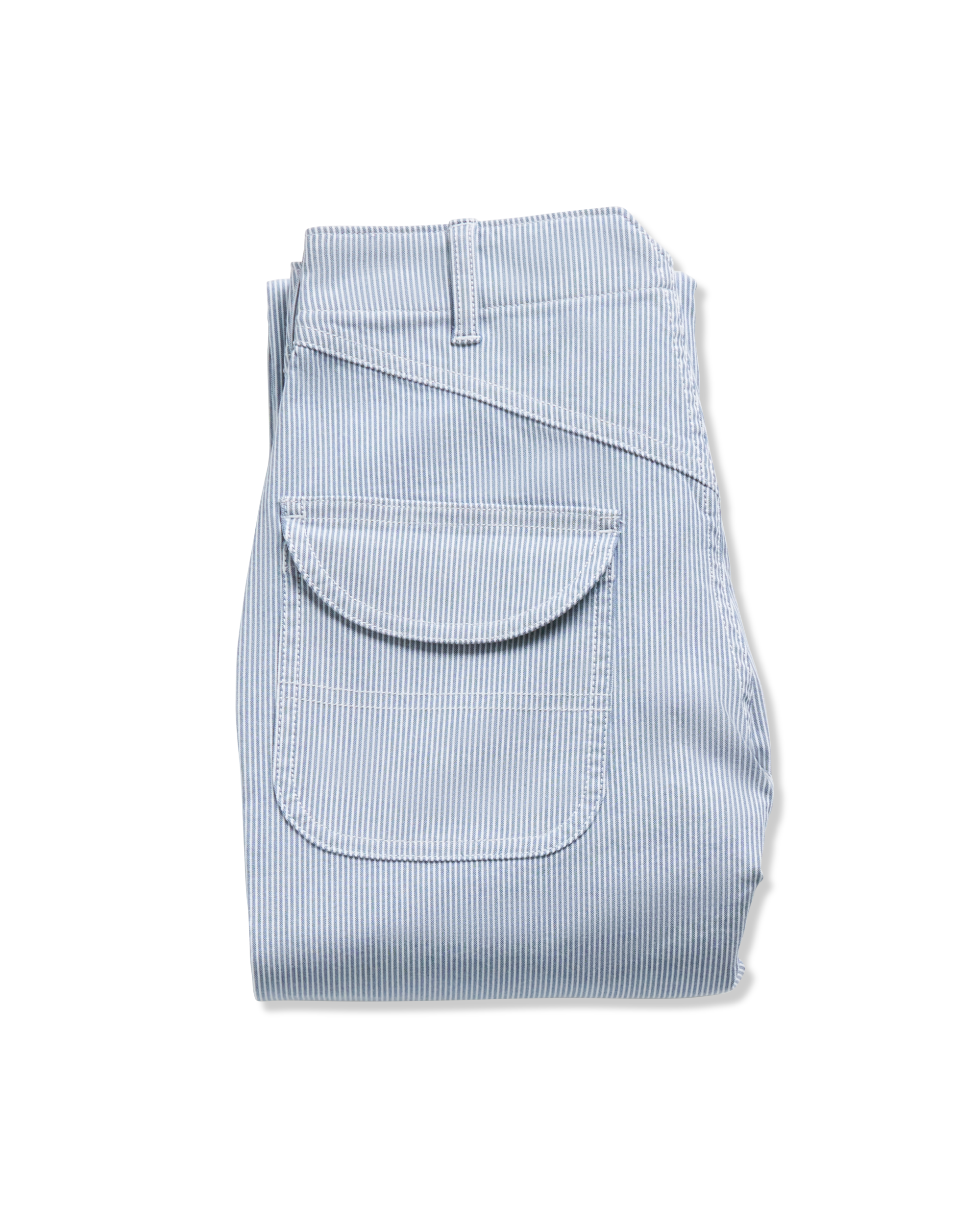 Women's Carpenter Pant - Blue White Cotton