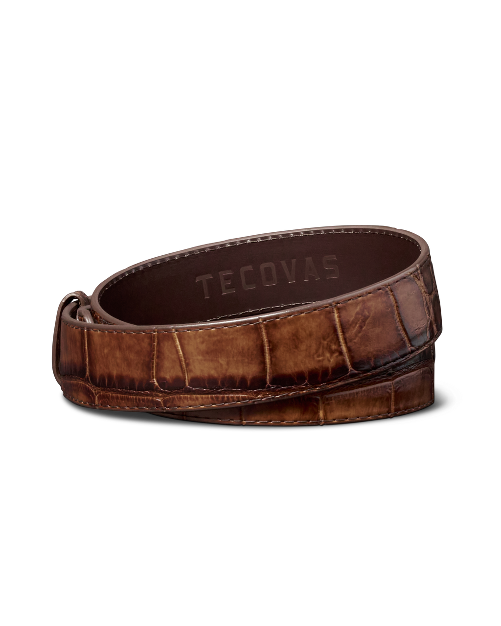 Men's Alligator Belt - Whiskey Alligator