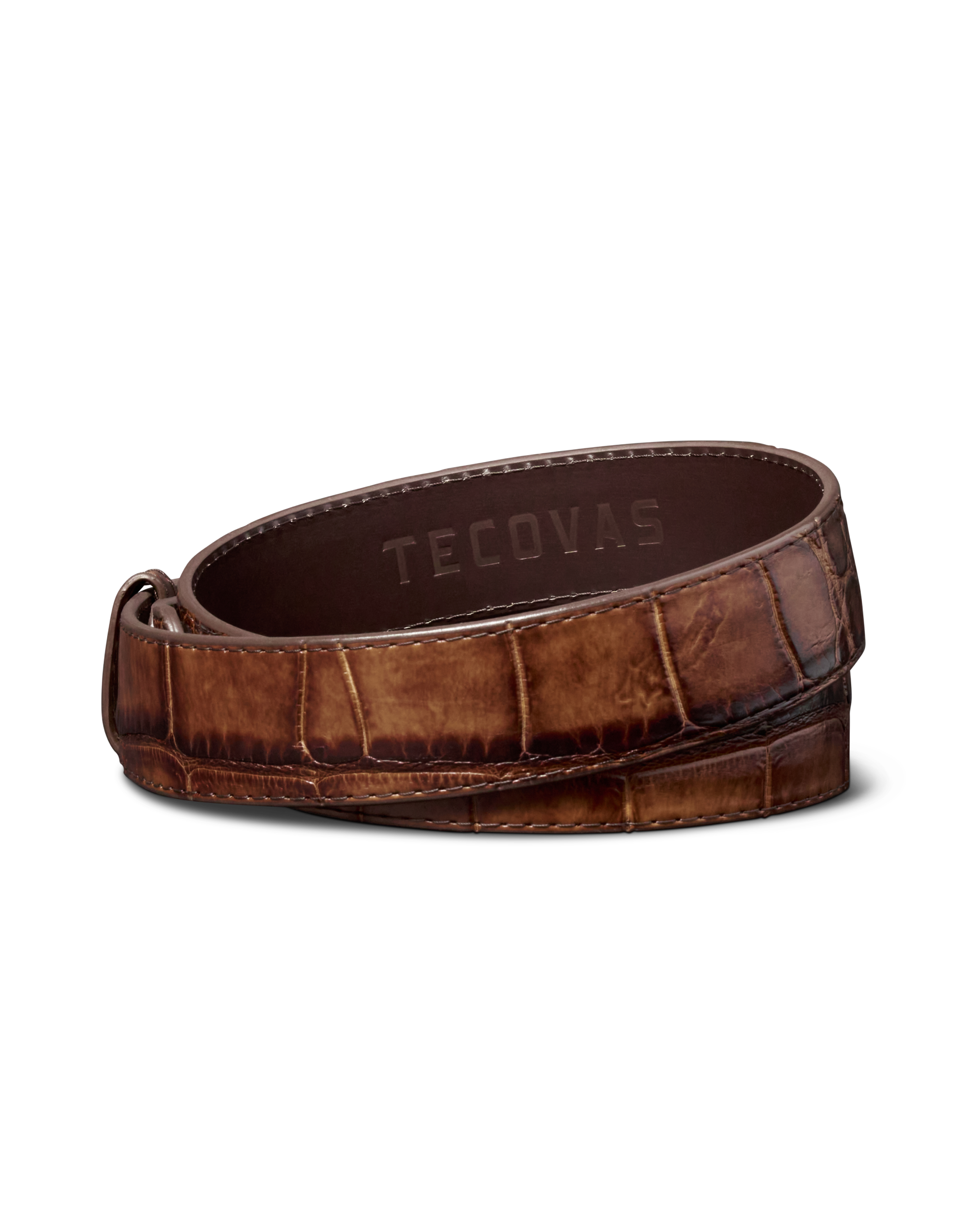 Men's Alligator Belt - Whiskey Alligator