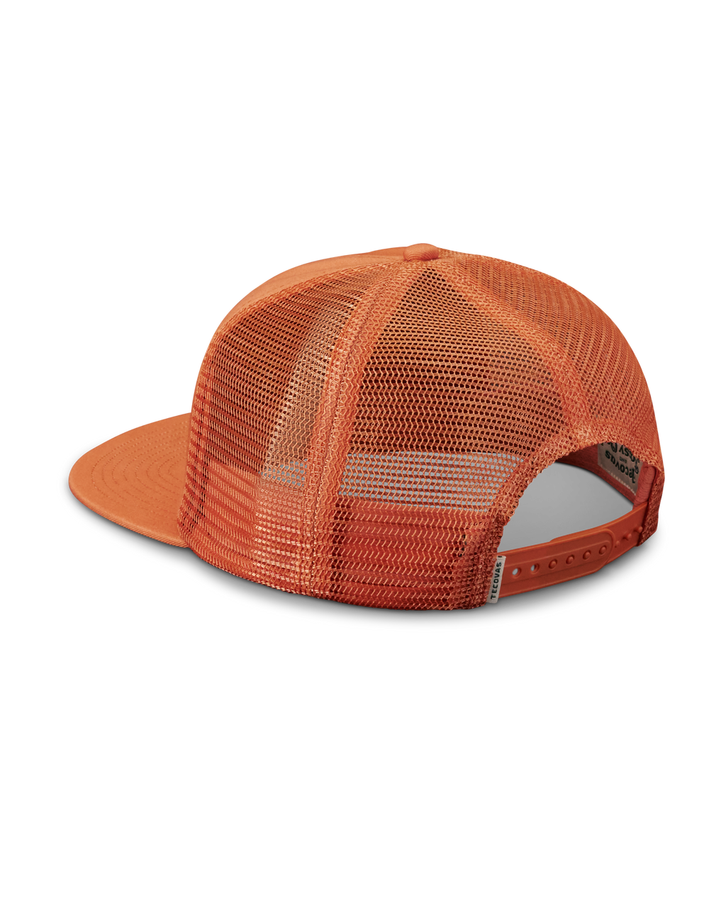 Tecovas x Mossy Oak Flat Brim Trucker - Rust Cotton Polyester
