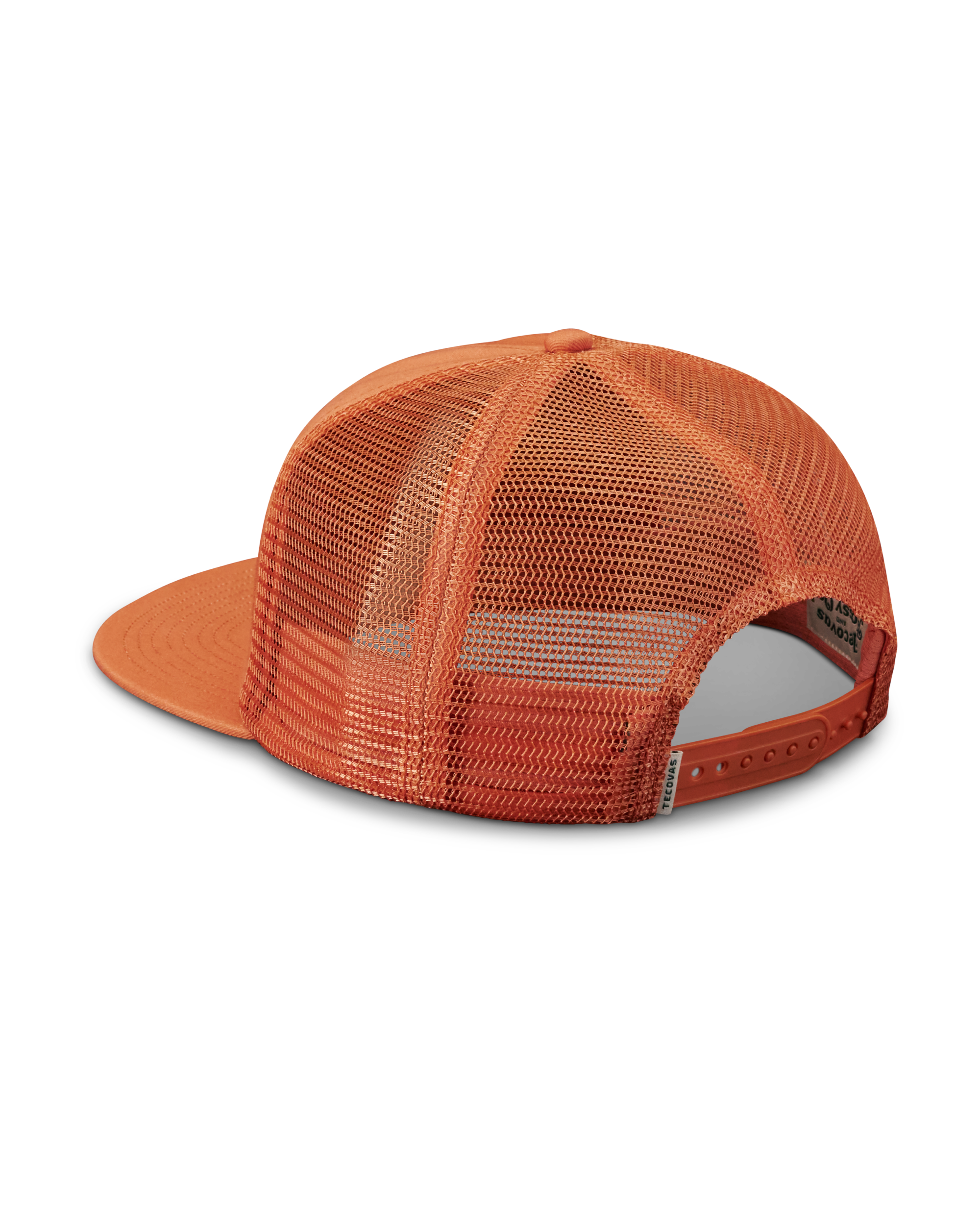 Tecovas x Mossy Oak Flat Brim Trucker - Rust Cotton Polyester