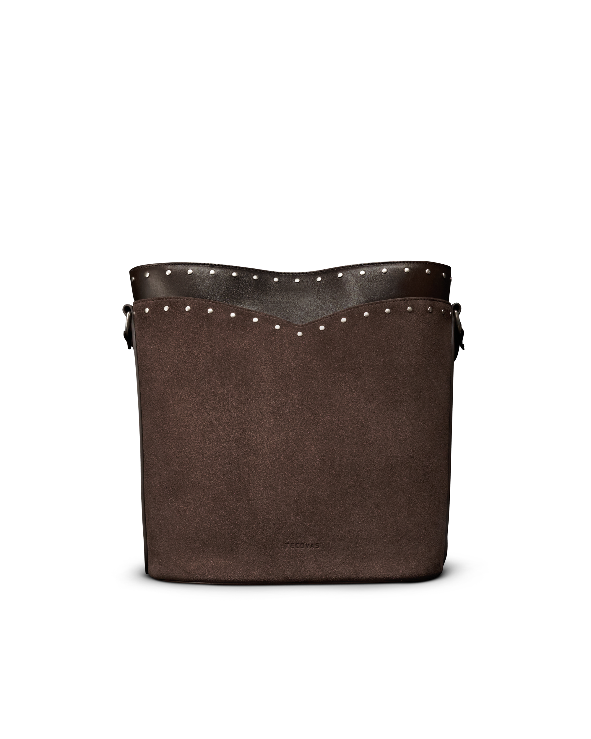 Suede Bucket Bag - Chocolate Suede Cowhide