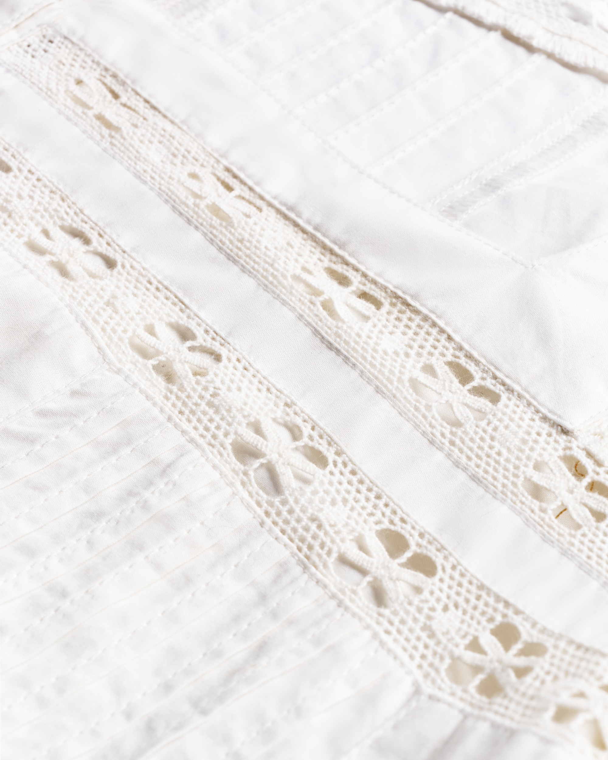 Women's Cotton Poplin Top - White Cotton