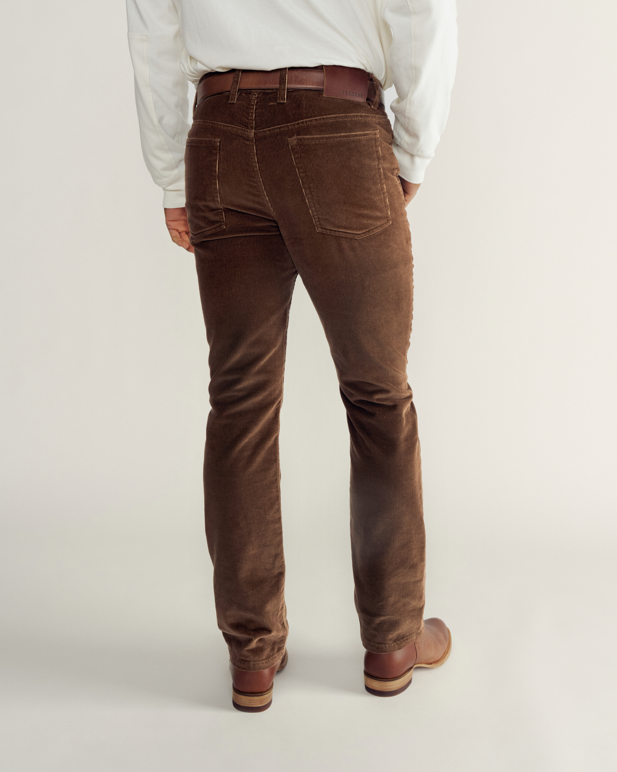 Men's Slim Straight Stretch Corduroy - Brown Corduroy