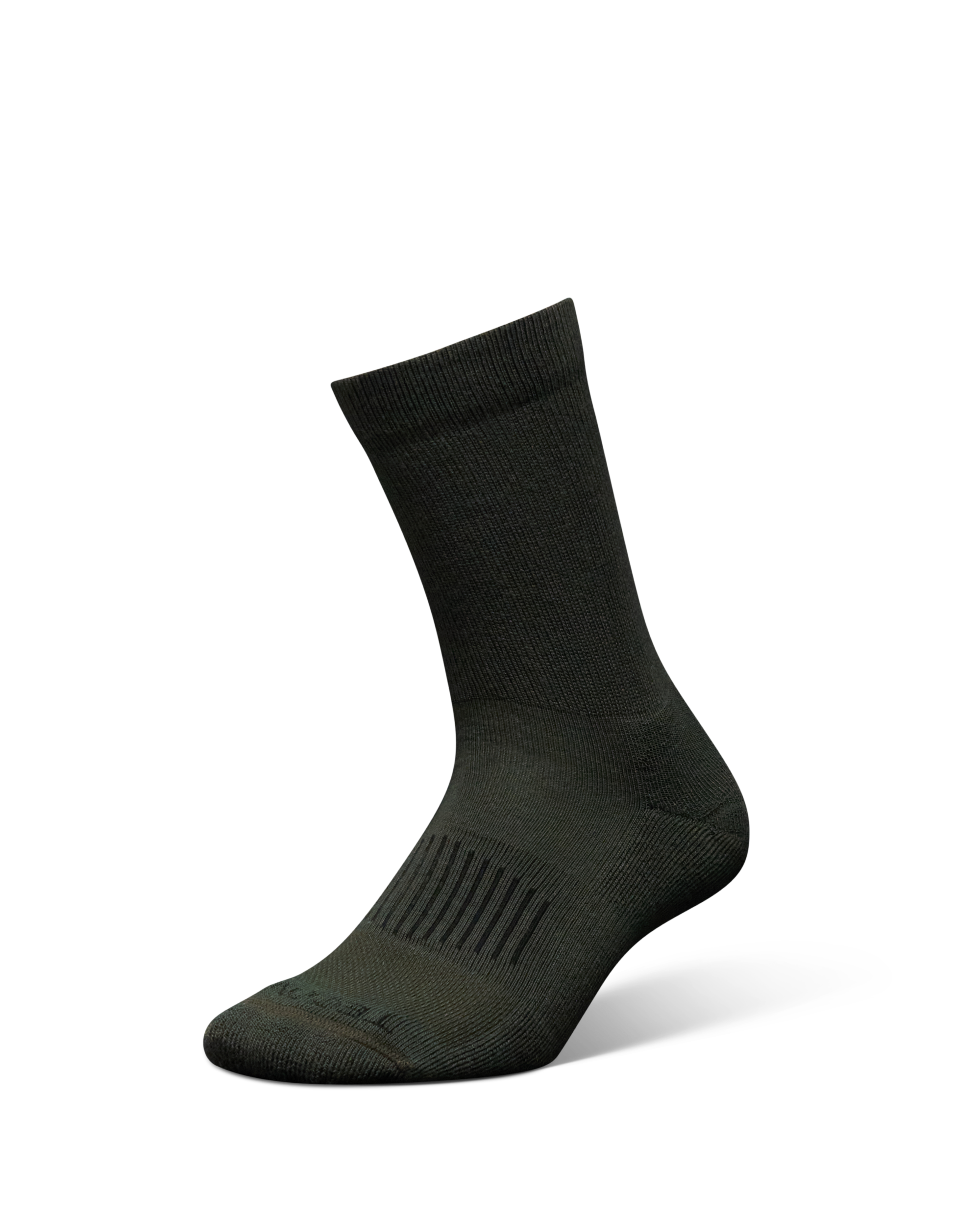 Crew Socks (3-Pack) - White Green Light Gray Polyester Spandex