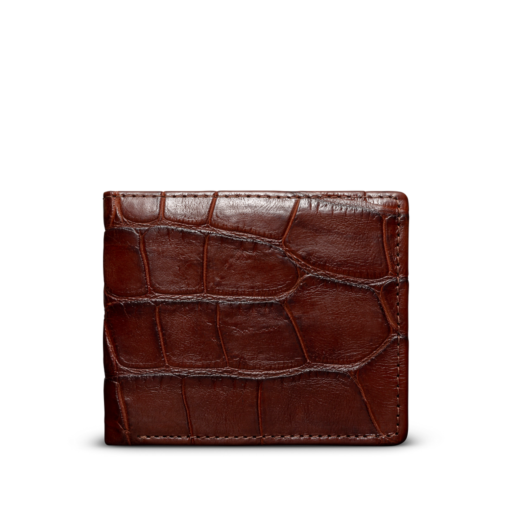 Alligator Billfold - Walnut Alligator