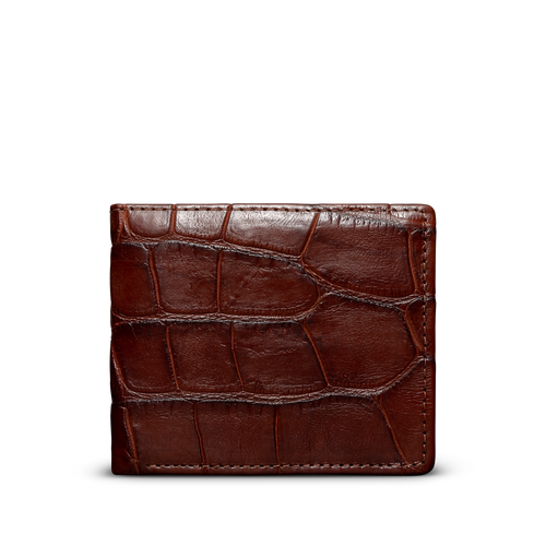 Alligator Billfold - Walnut Alligator