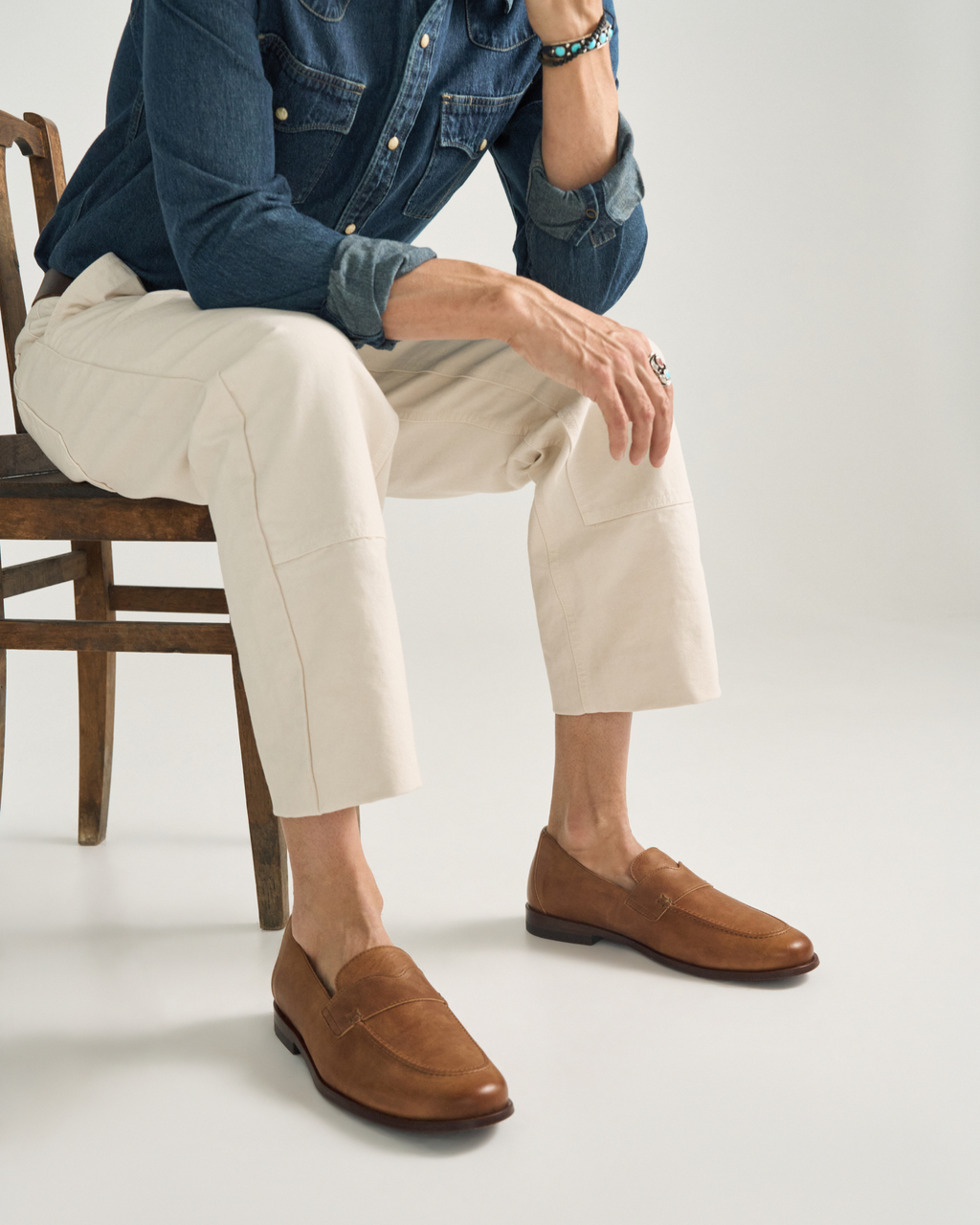 The Monterrey Penny - Chestnut Cowhide