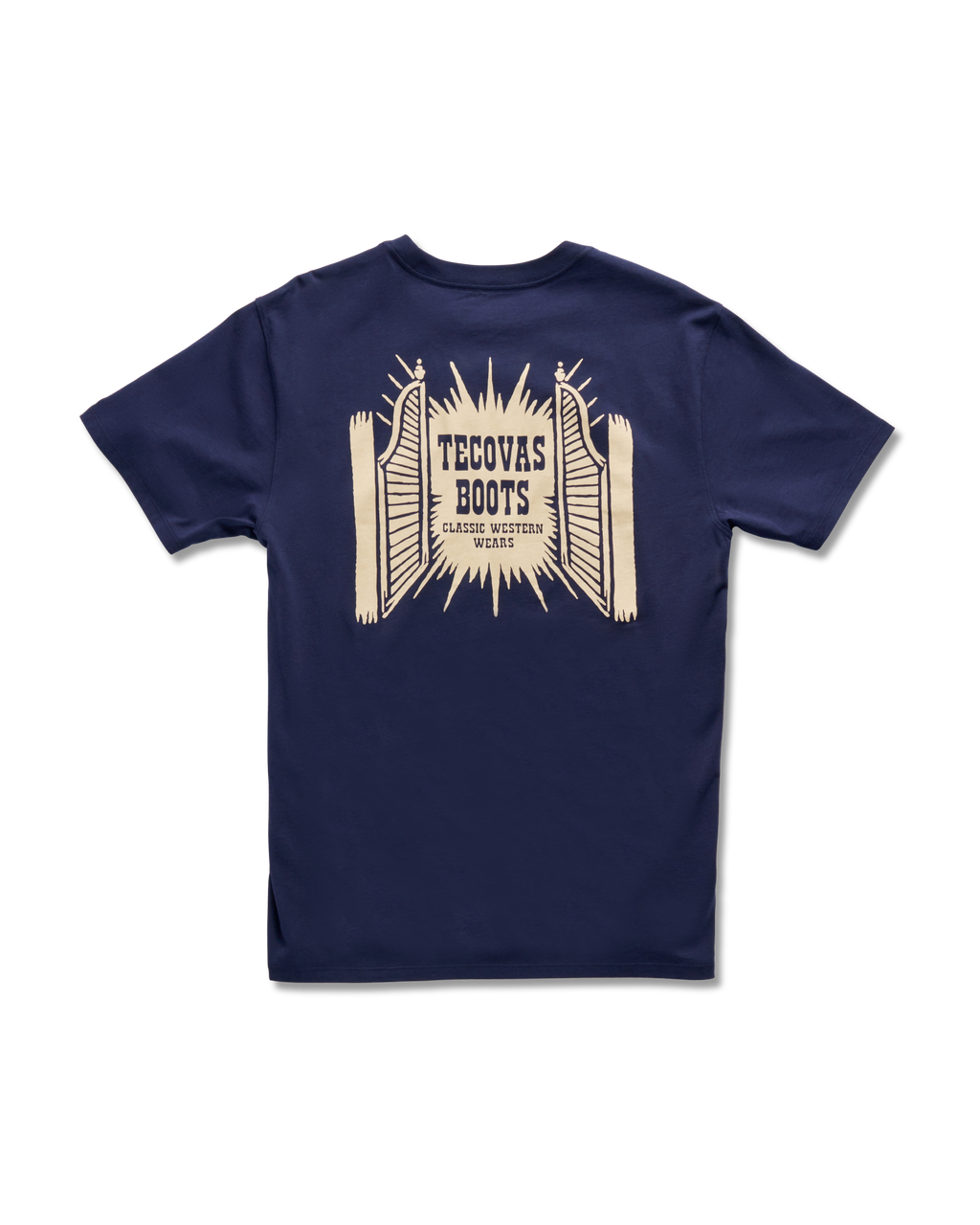 Men's Saloon Door Tee - Navy Bone Pima Cotton