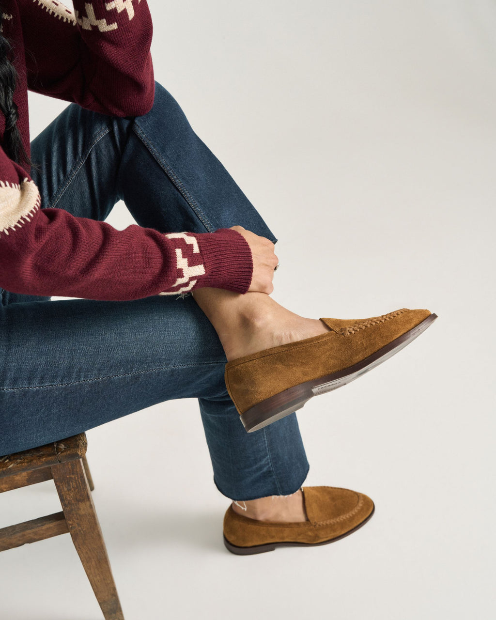 The Claire Braid - Sienna Suede