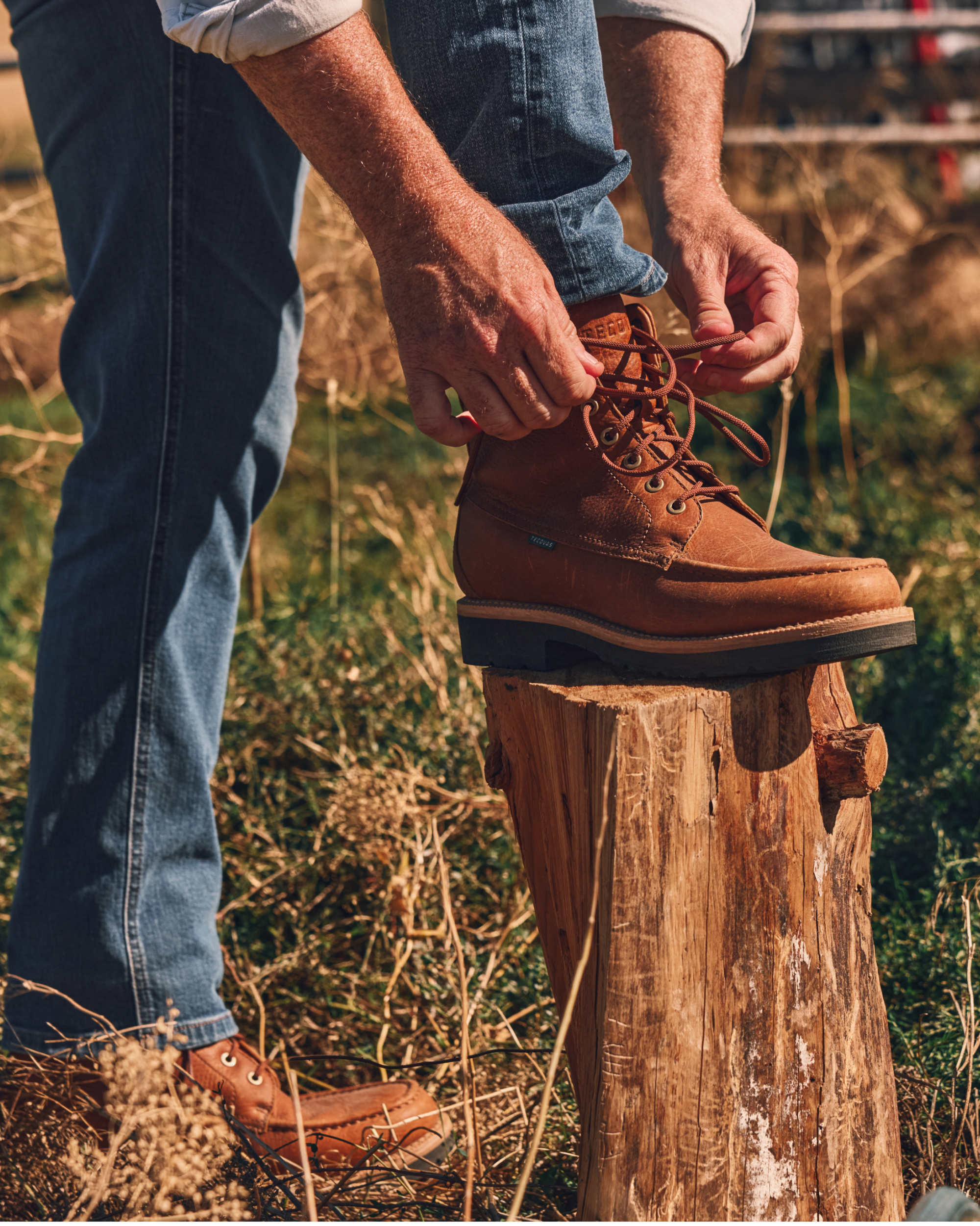 The Rugged Moc - Saddle Cowhide