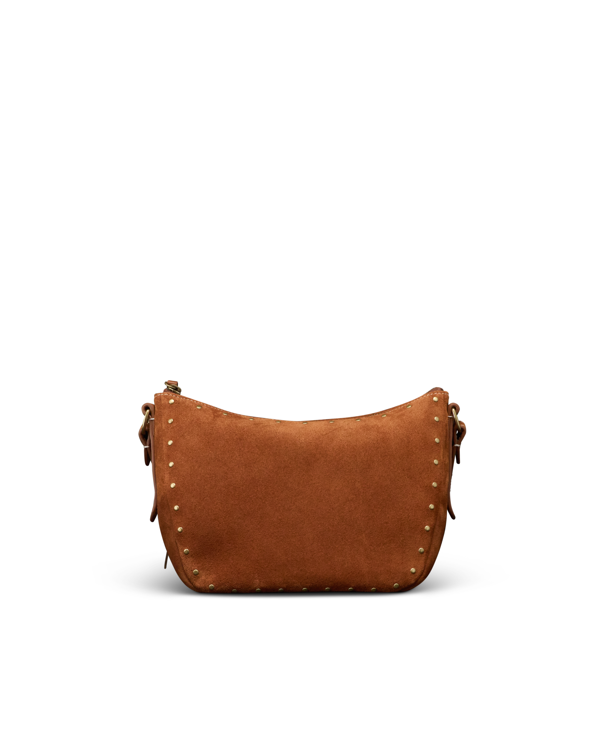Slouchy Shoulder Bag - Saddle Suede
