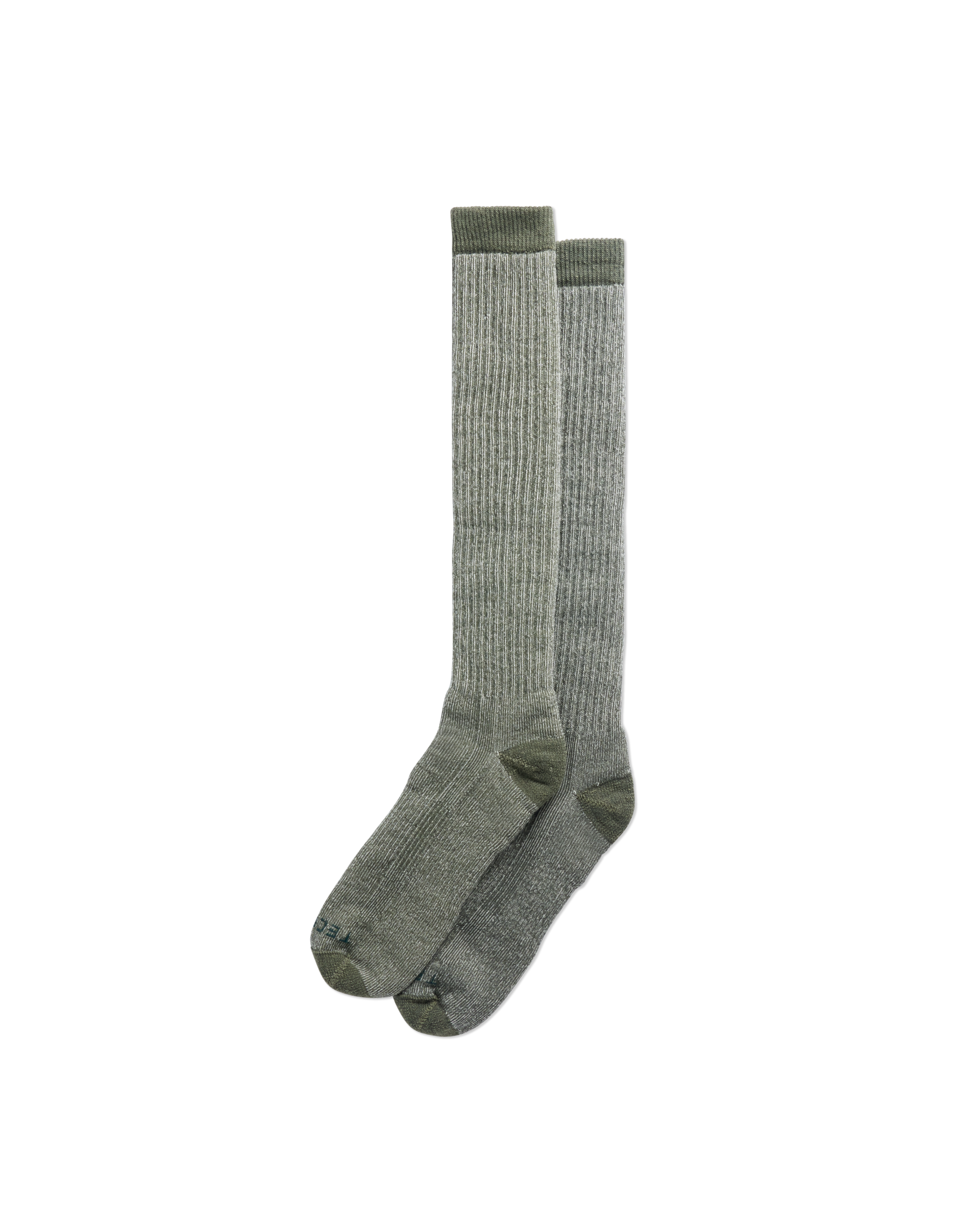 Over the Calf Merino Wool Socks (2-Pack) - Olive Merino