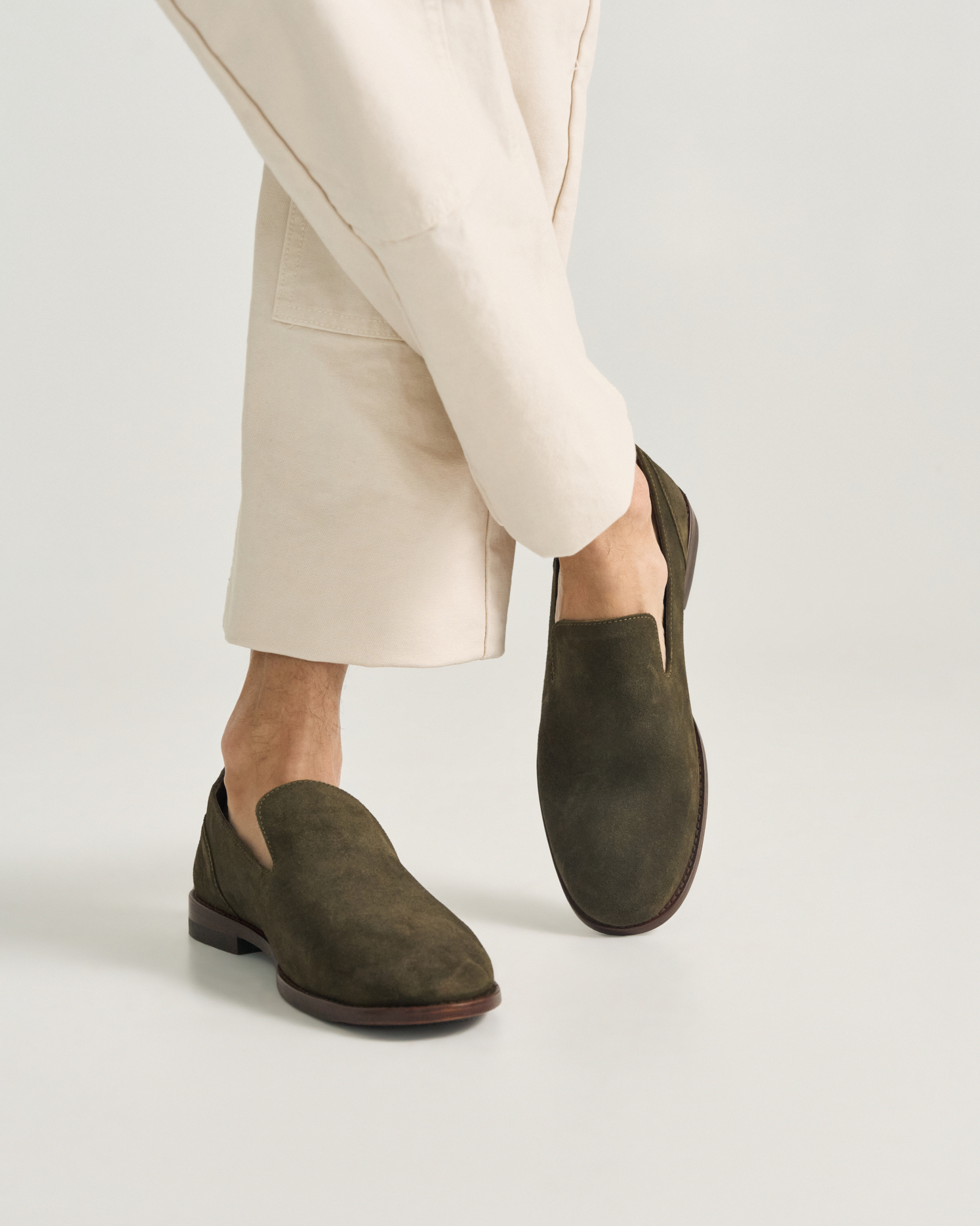 The Monterrey - Olive Suede