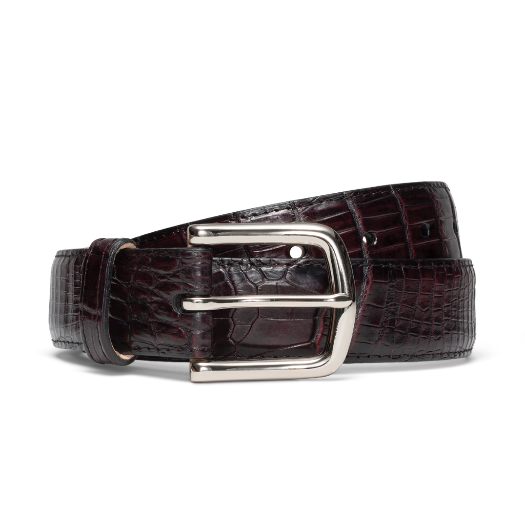 Men's Crocodile Belt - Midnight Crocodile