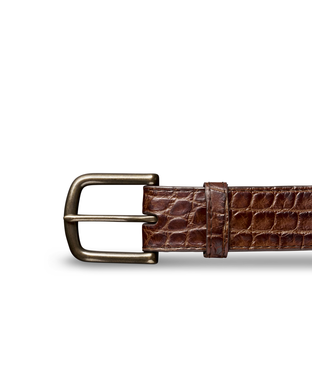 Men's Alligator Belt - Whiskey Alligator