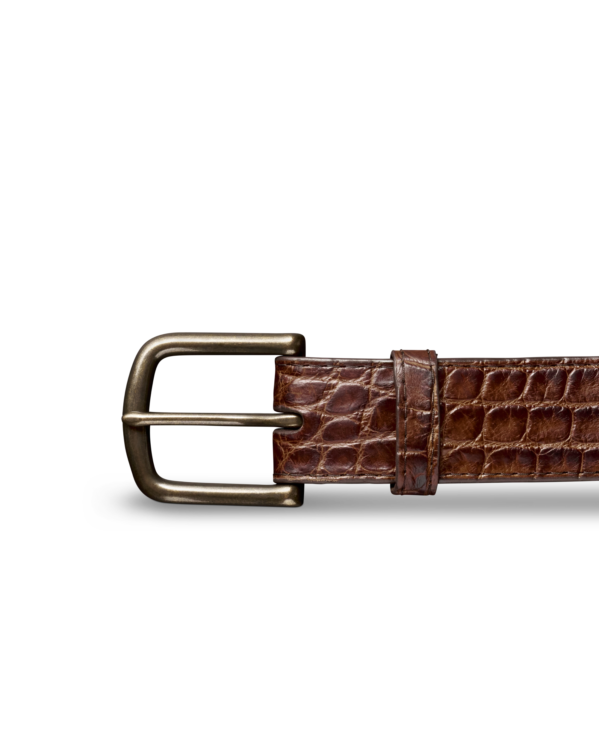 Men's Alligator Belt - Whiskey Alligator