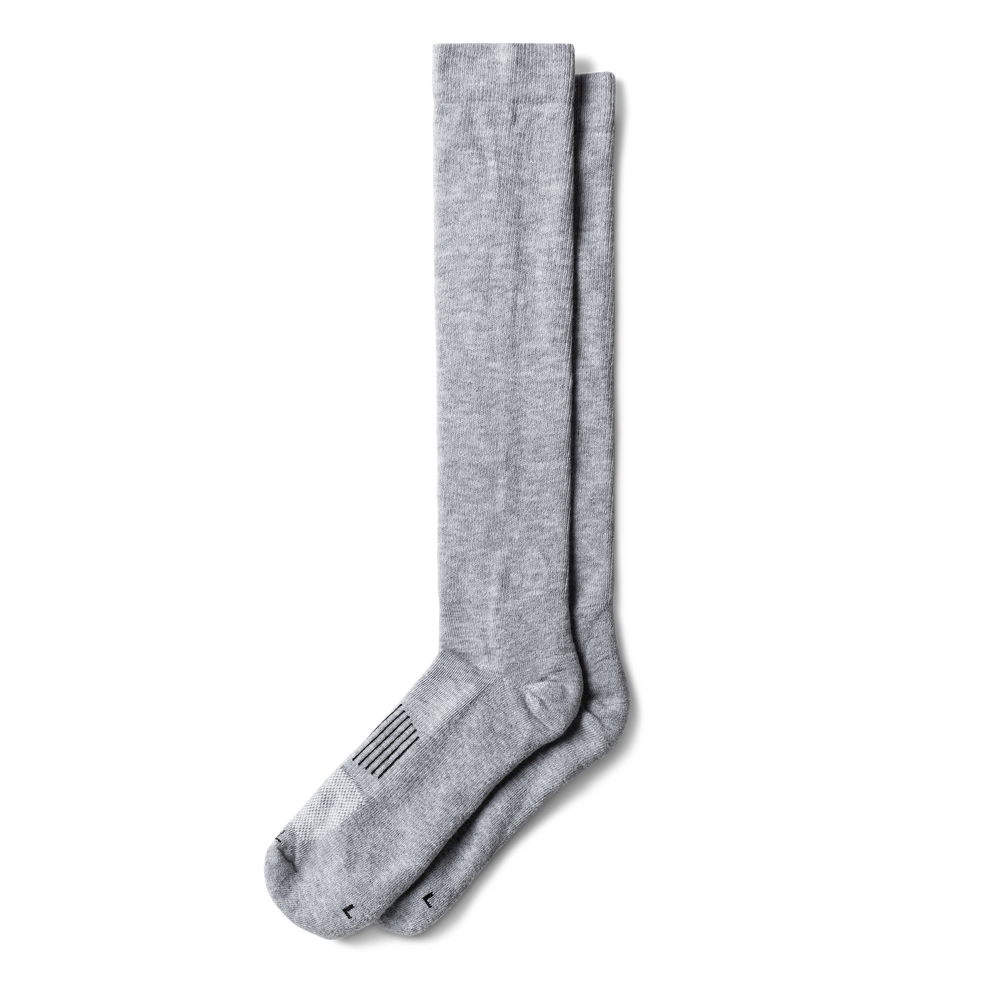 Over-The-Calf Socks (3-Pack) - Gray Polyester Spandex