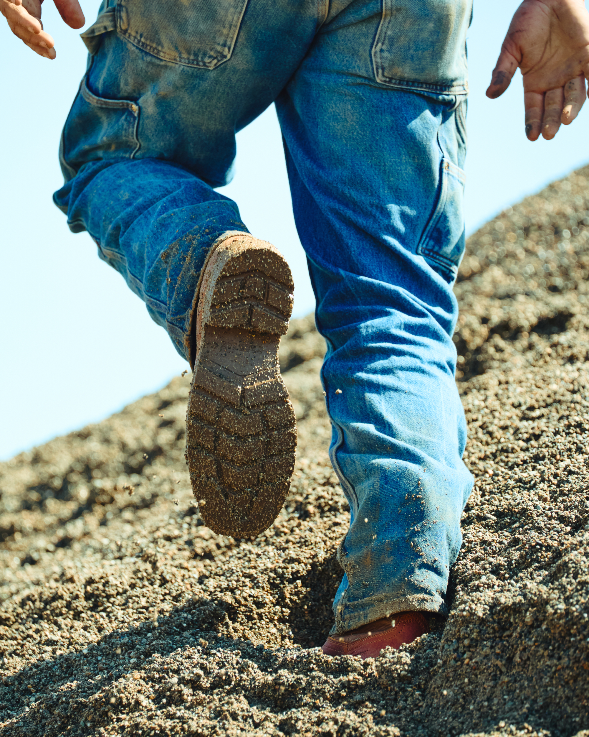 LongHaul Waterproof Square Composite Toe Work Boot - Tobacco Black Cowhide