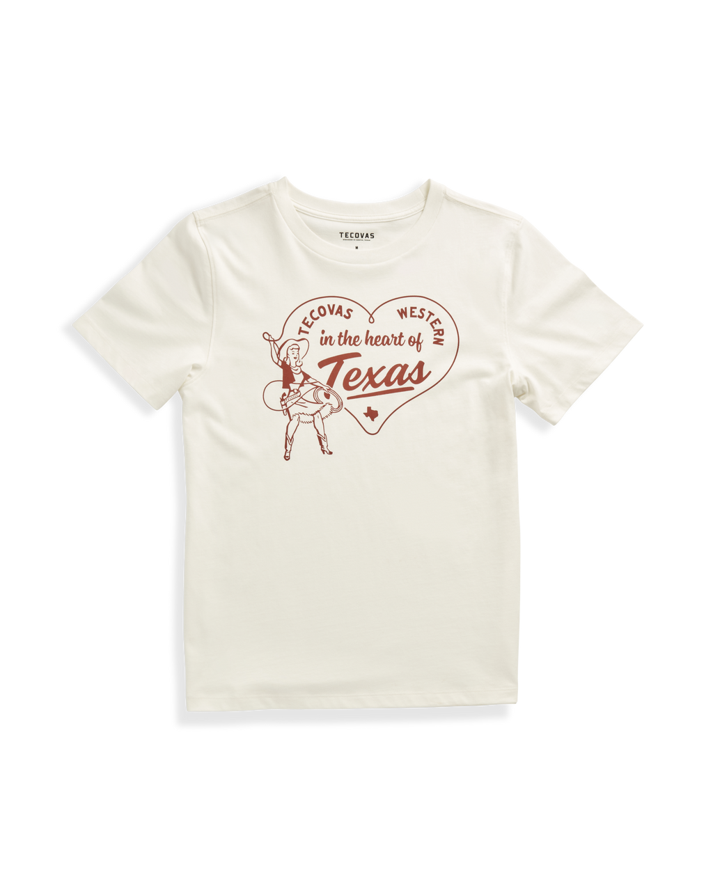 Women's Heart of Texas Tee - Bone Supima Cotton