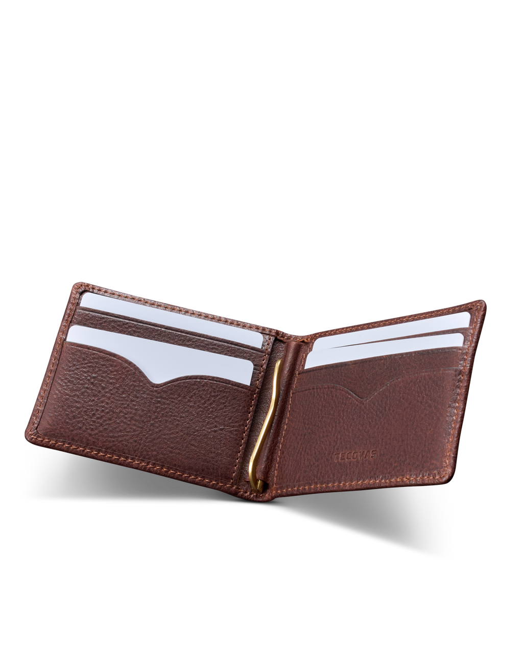 Men’s Moneyclip Billfold - Cognac Cowhide