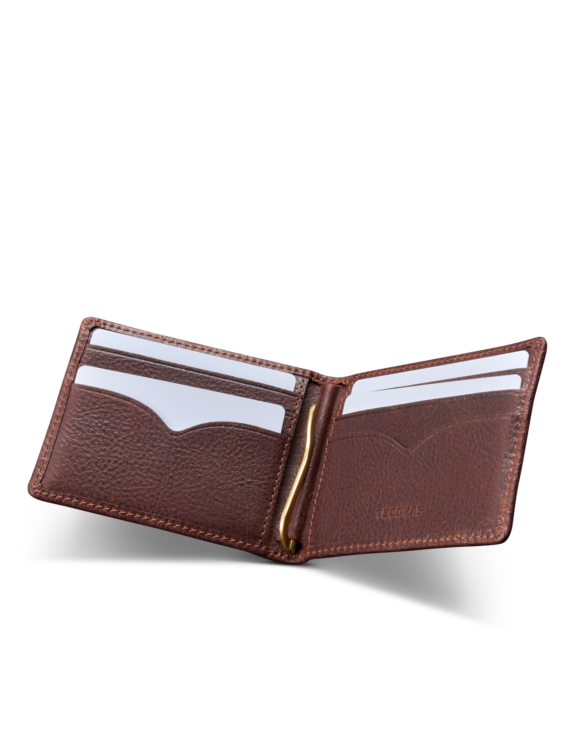Men’s Moneyclip Billfold - Cognac Cowhide
