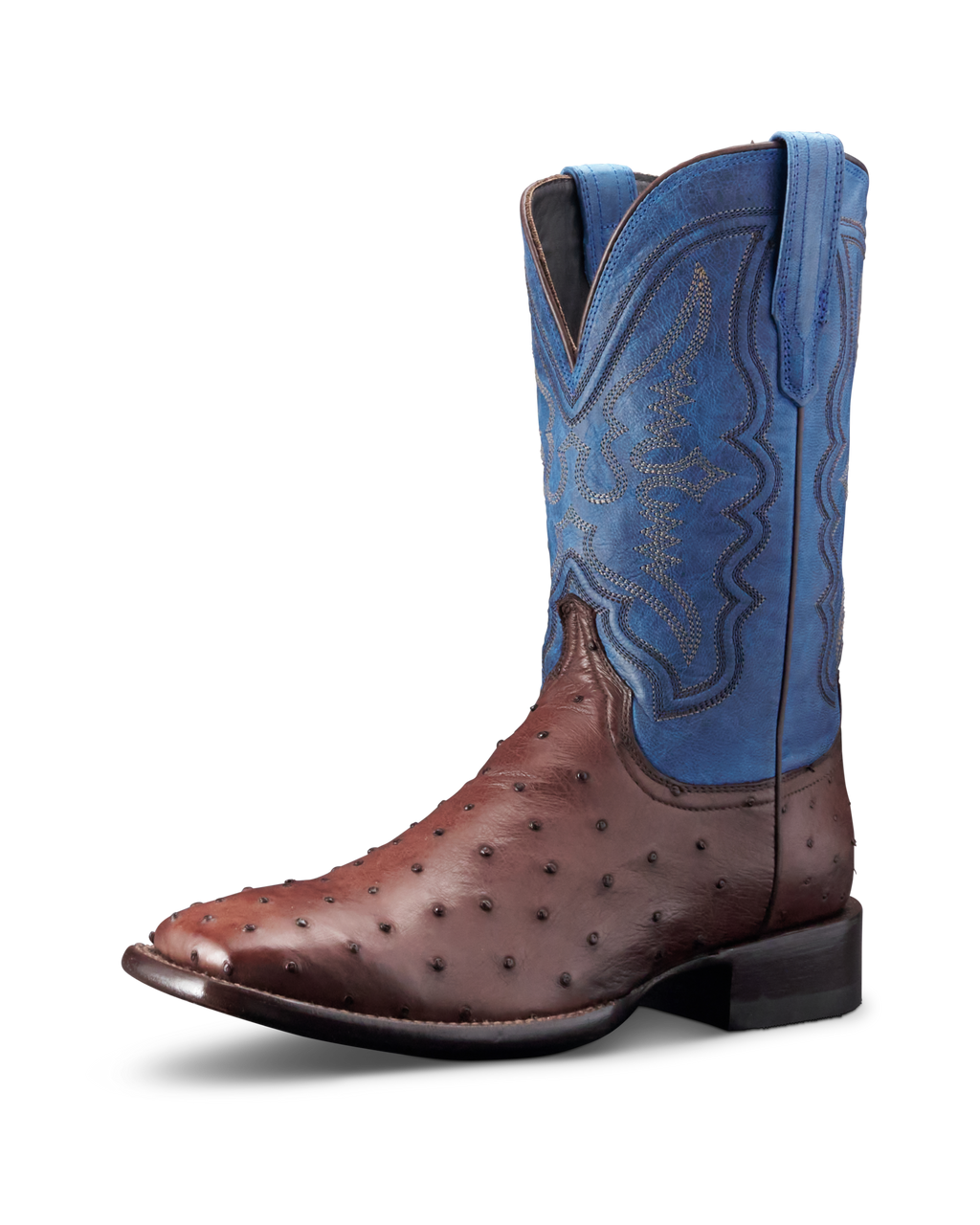 The Emmitt - Hazelnut Denim Ostrich