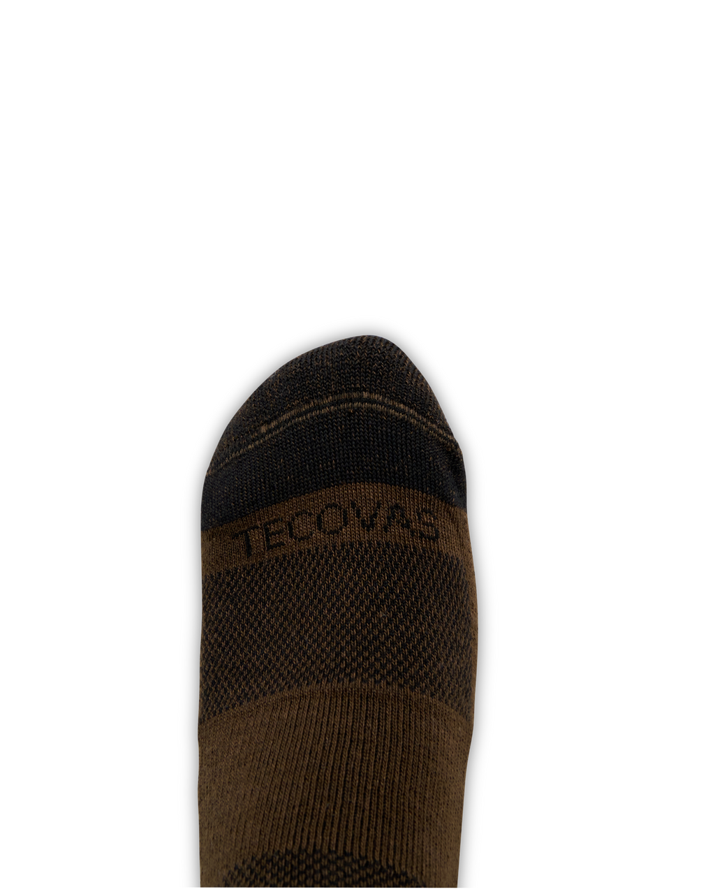 Mid-Calf Socks (3-Pack) - Tan Dark Gray Brown Polyester Spandex