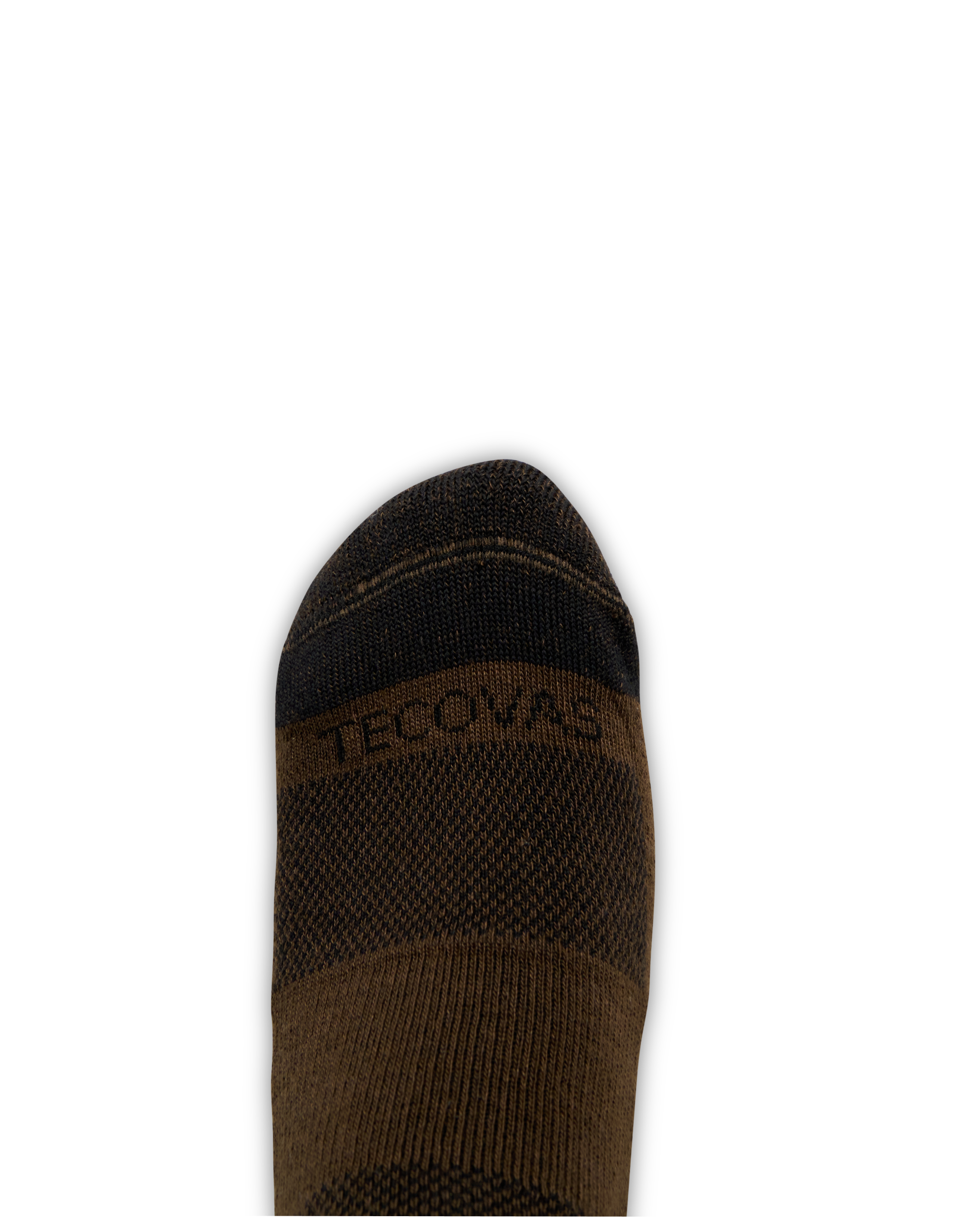 Mid-Calf Socks (3-Pack) - Tan Dark Gray Brown Polyester Spandex