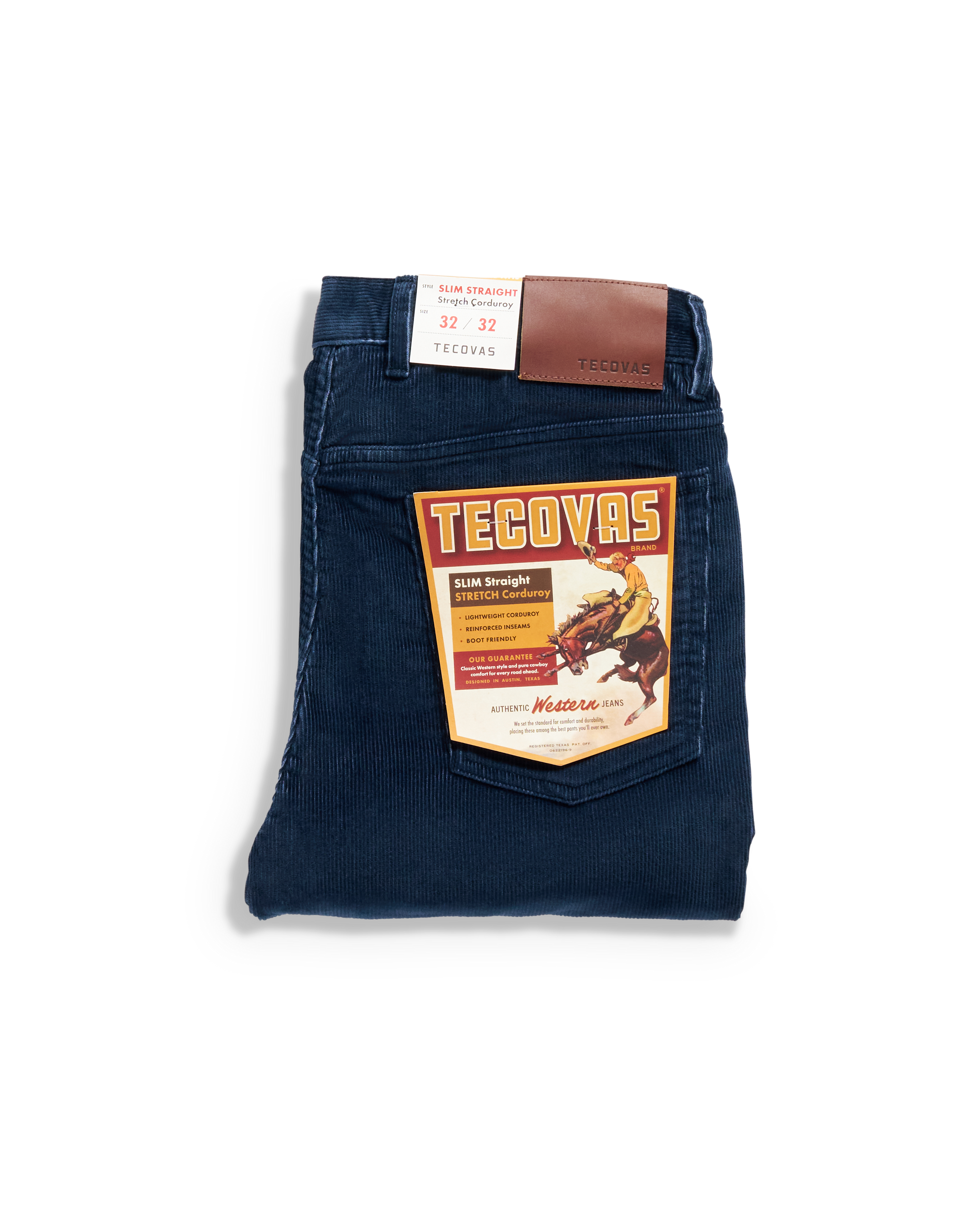 Men's Slim Straight Stretch Corduroy - Navy Corduroy