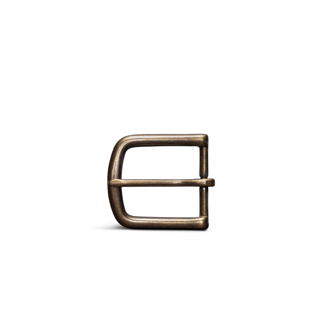 Men's Belt Buckle - Antique Brass Metal