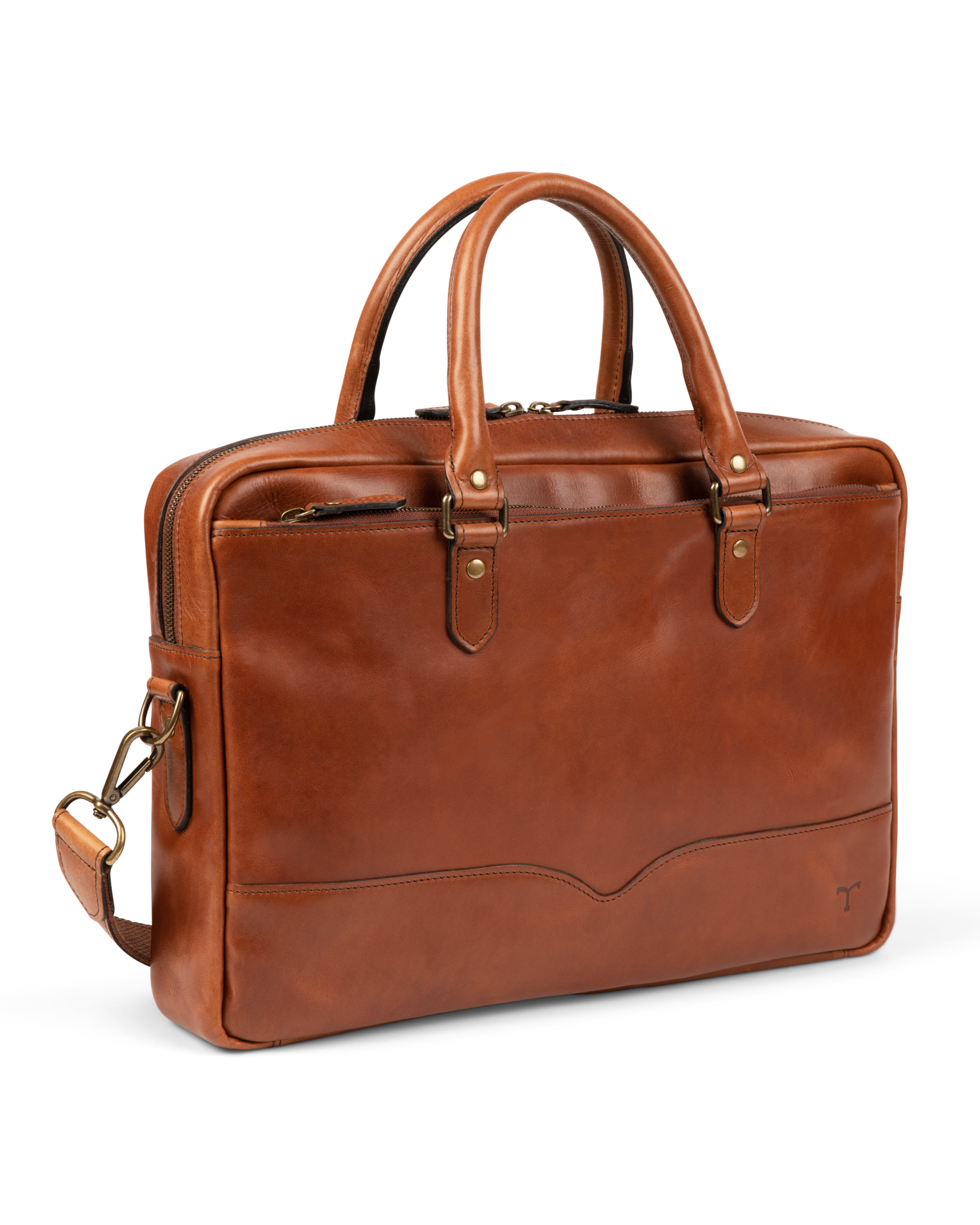 Bartlett Slim Briefcase - Cognac Cowhide