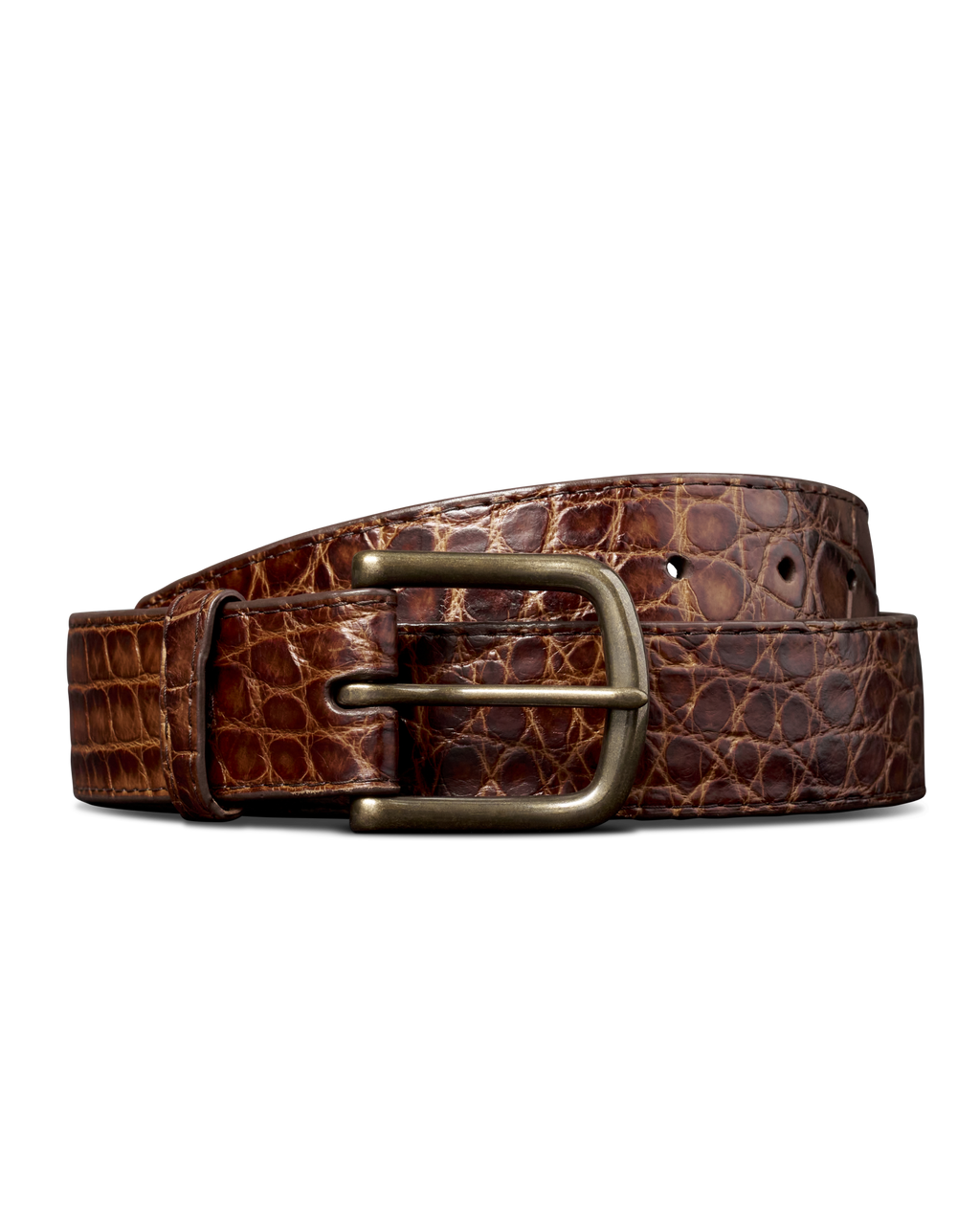 Men's Alligator Belt - Whiskey Alligator