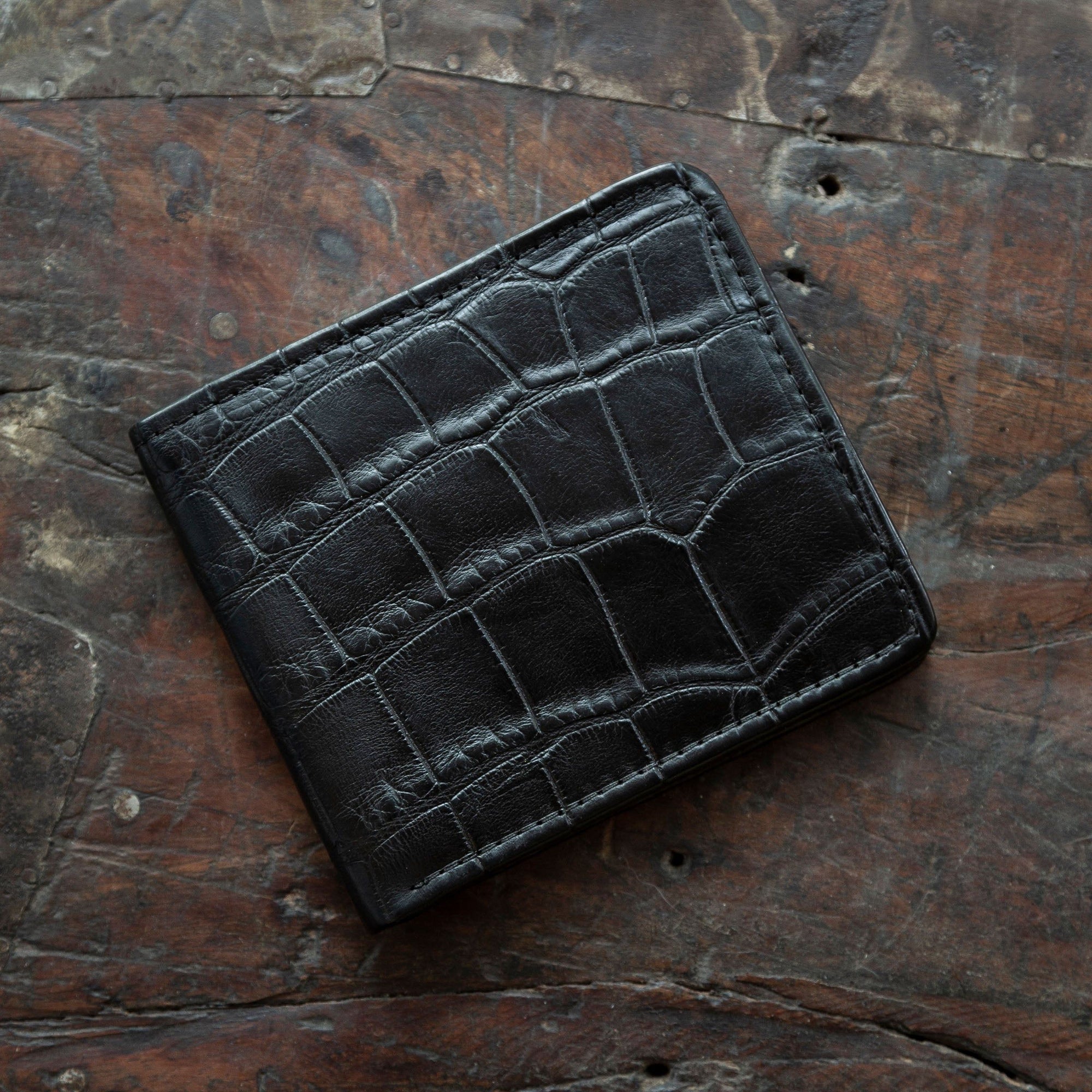 Alligator Billfold - Midnight Alligator