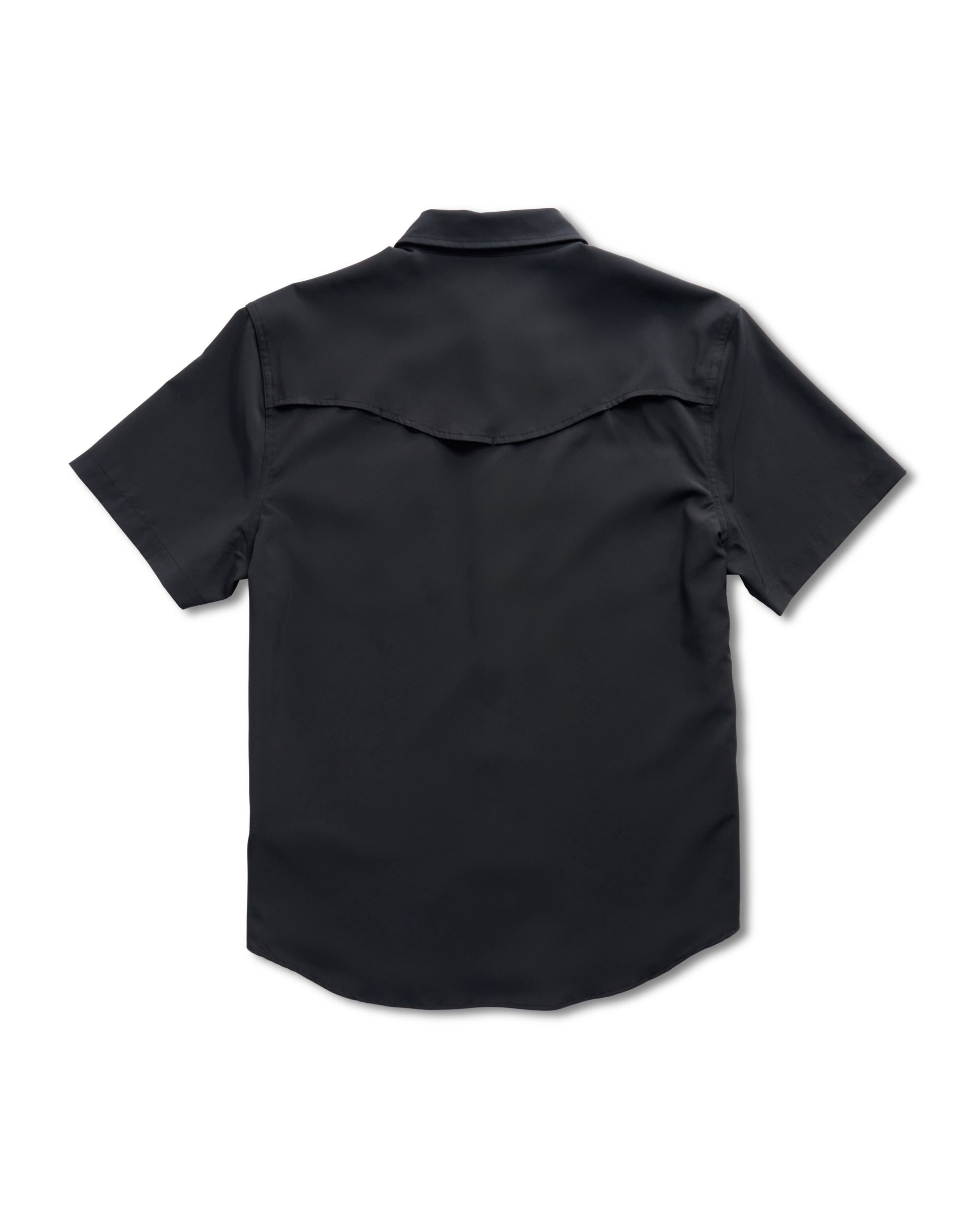 Men's Performance Short Sleeve Western Pearl Snap - Black Performance