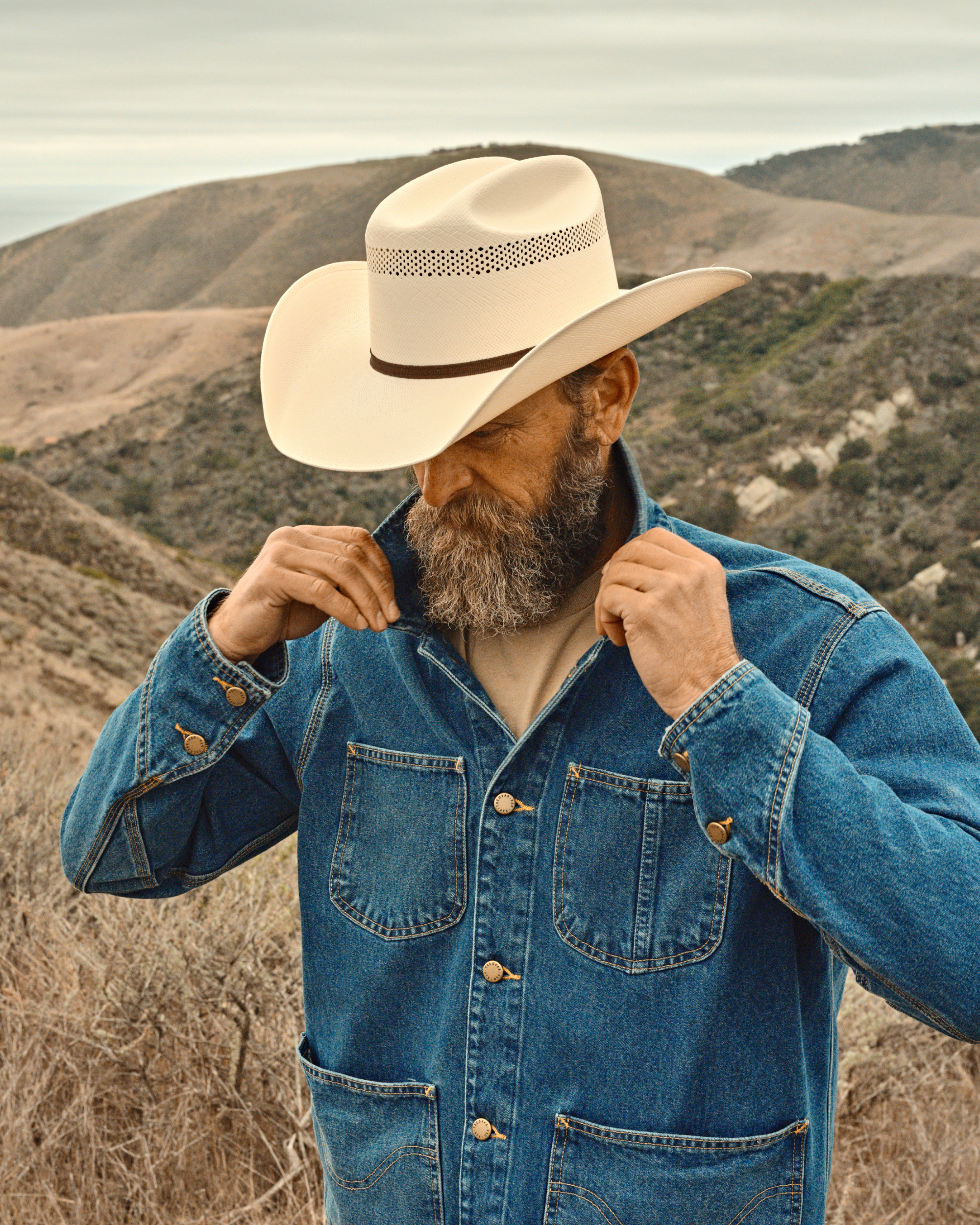 Cattleman Straw Cowboy Hat - Natural Straw