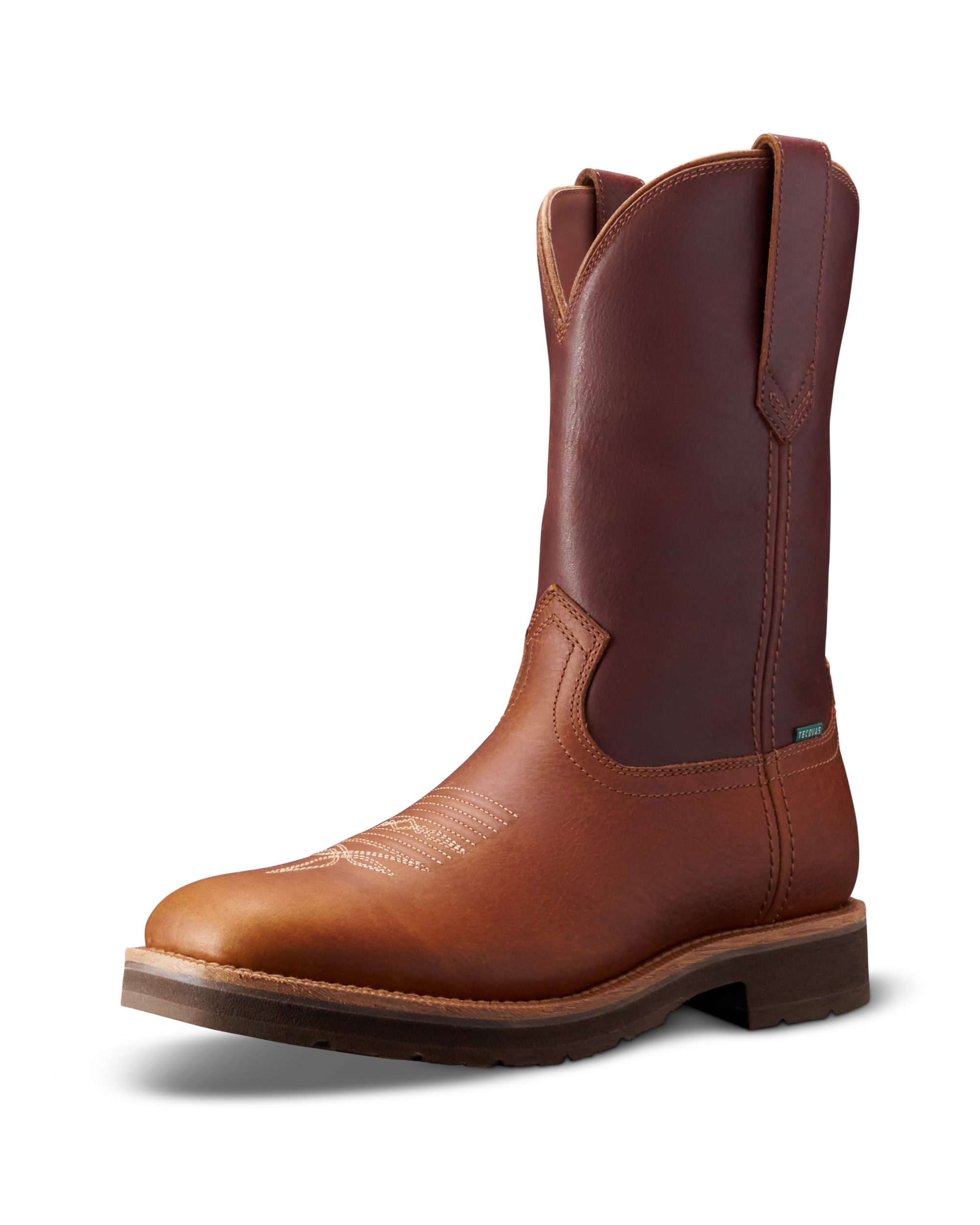 The Rugged Square Toe - Saddle Cowhide