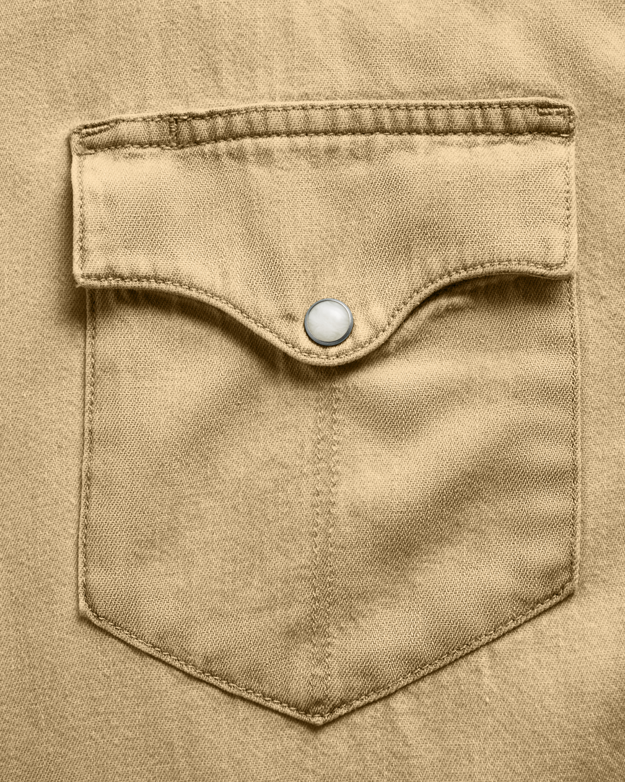 Men's Denim Long Sleeve Pearl Snap - Coriander Denim