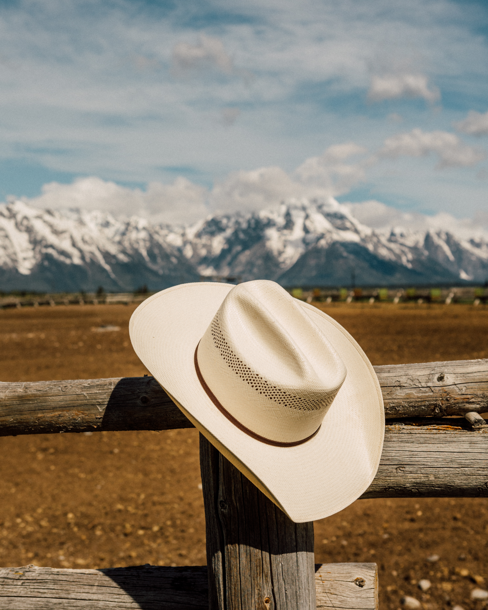 Cattleman Straw Cowboy Hat - Natural Straw