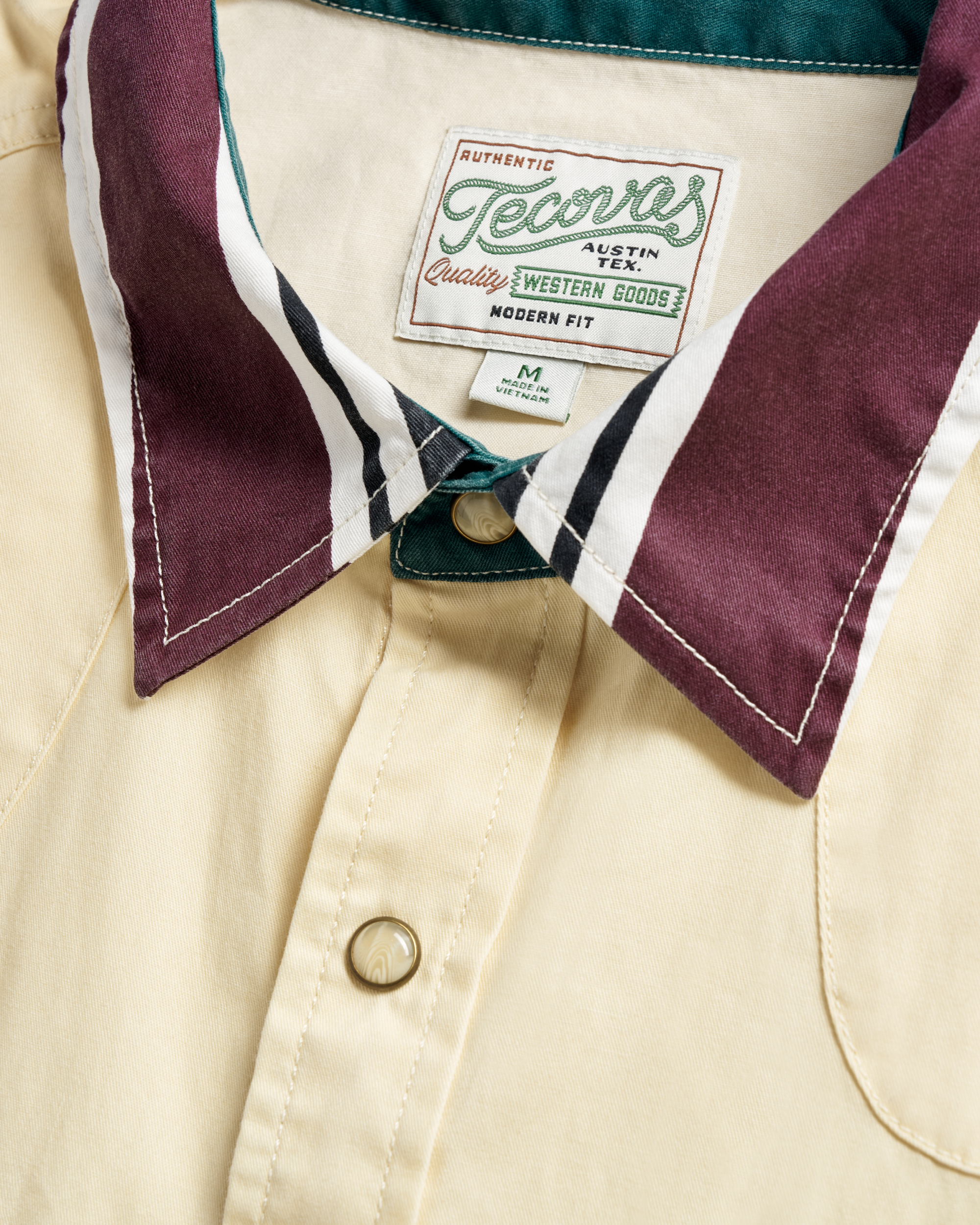 Men's Thorn Stopper Pearl Snap - Brick Cotton