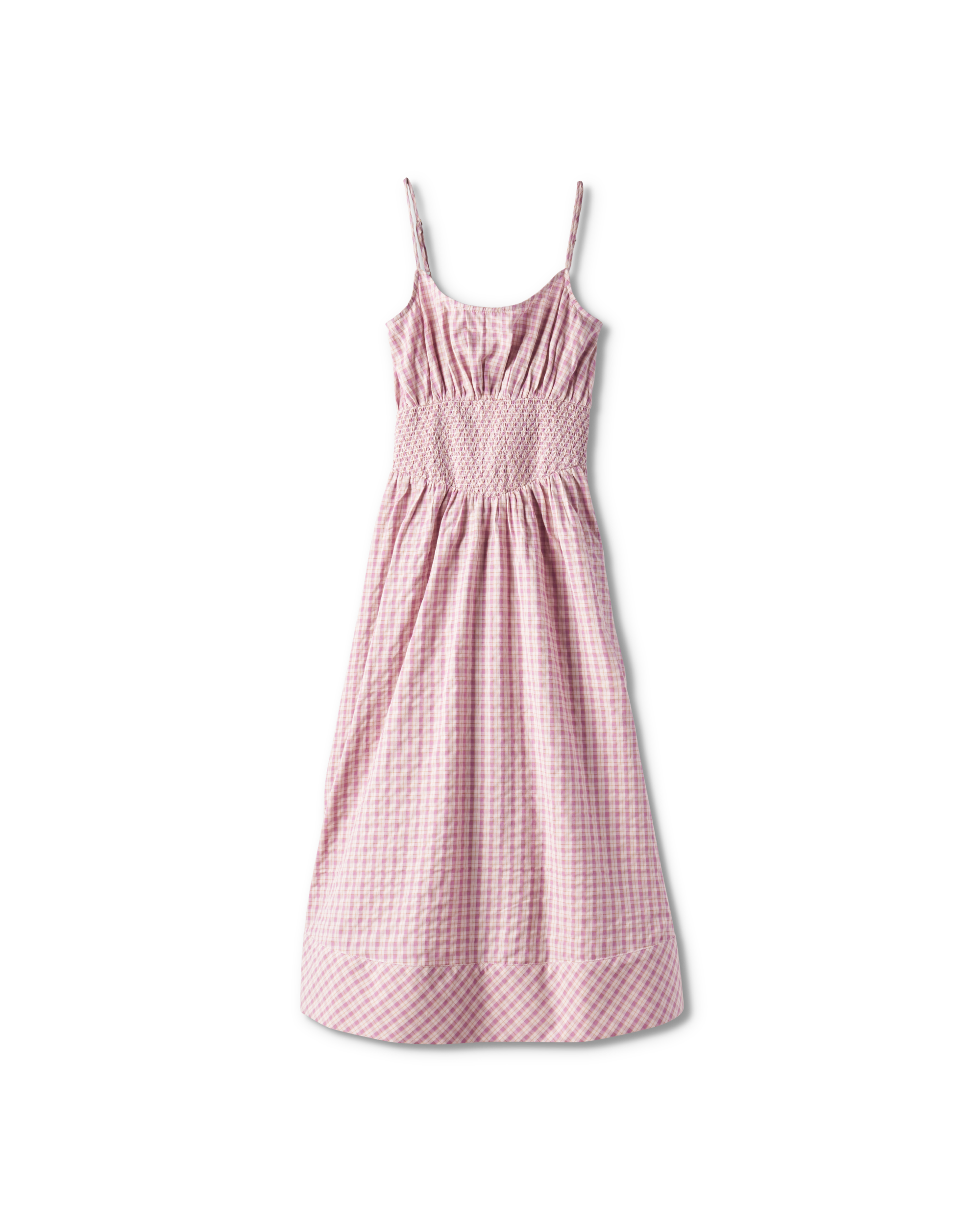 Women's Tiered Midi Dress - Purple Cotton