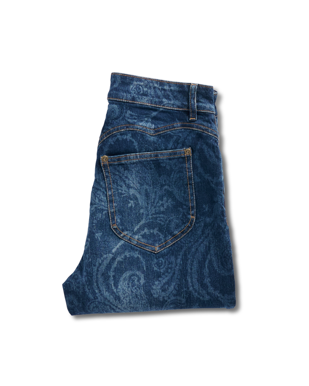 Women's Vintage High Rise Jean - Blue Paisley Denim