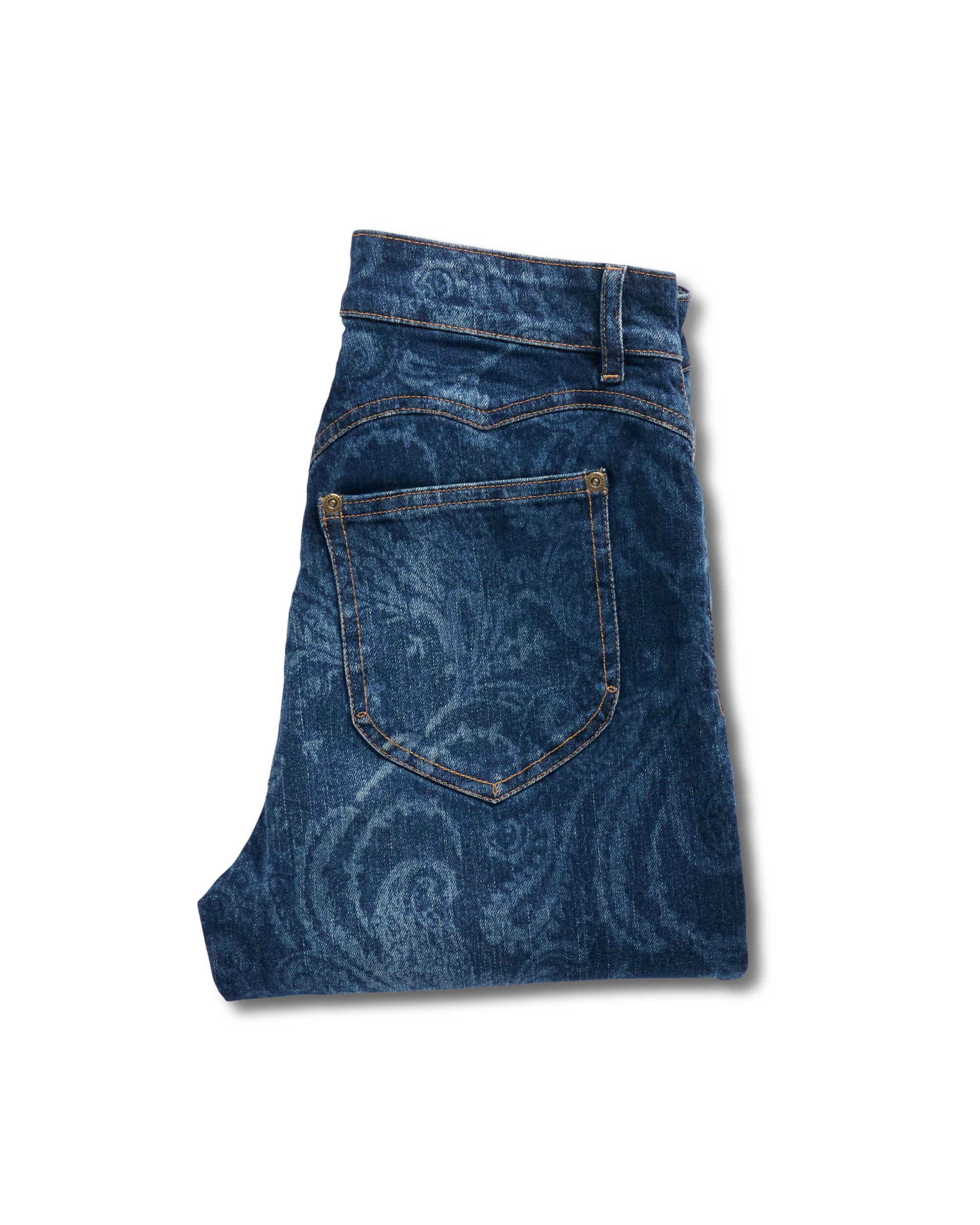 Women's Vintage High Rise Jean - Blue Paisley Denim