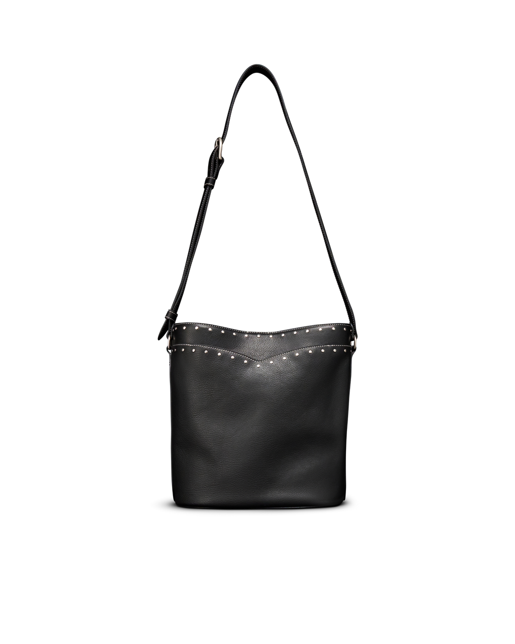 Cowhide Bucket Bag - Black Cowhide