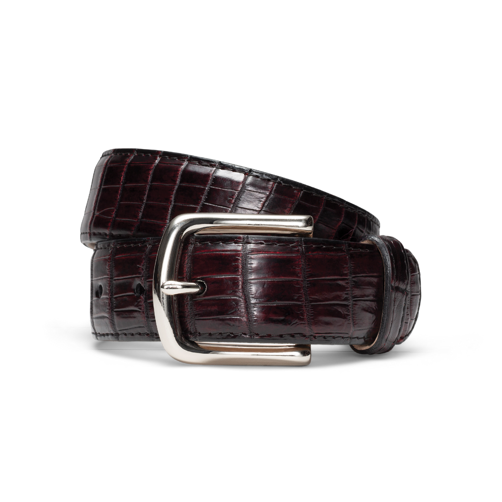 Men's Crocodile Belt - Midnight Crocodile
