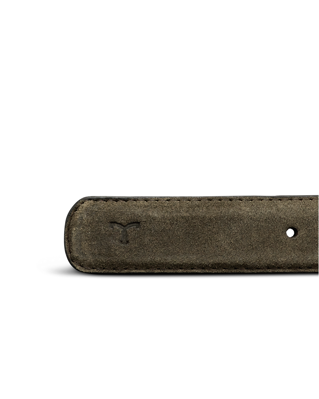 Men's Suede Belt - Olive