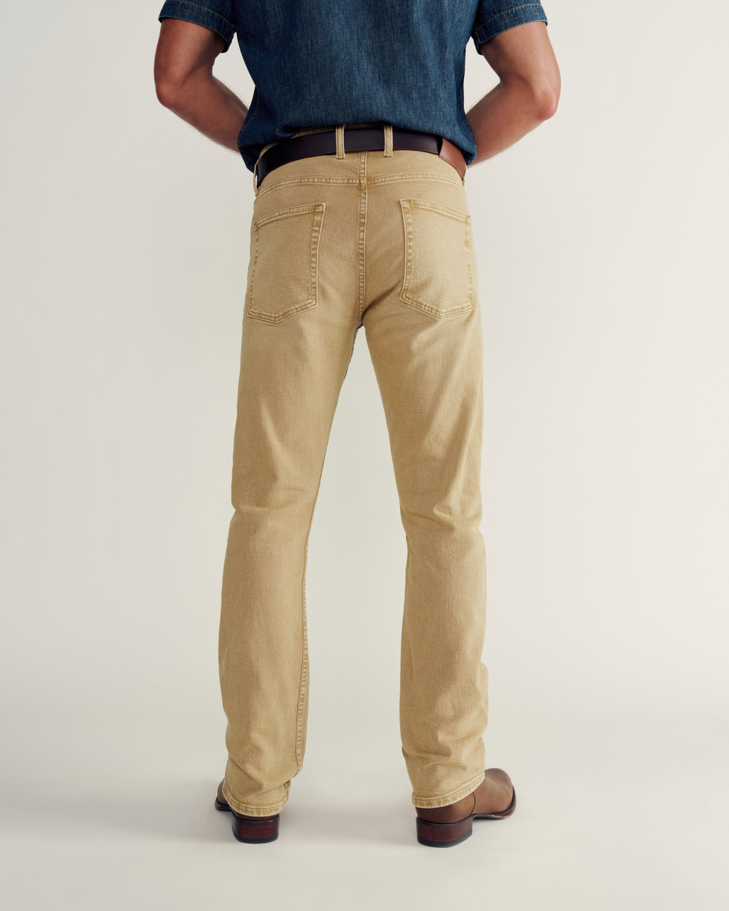 Men's Slim Straight Stretch Twill - Khaki Stretch Twill
