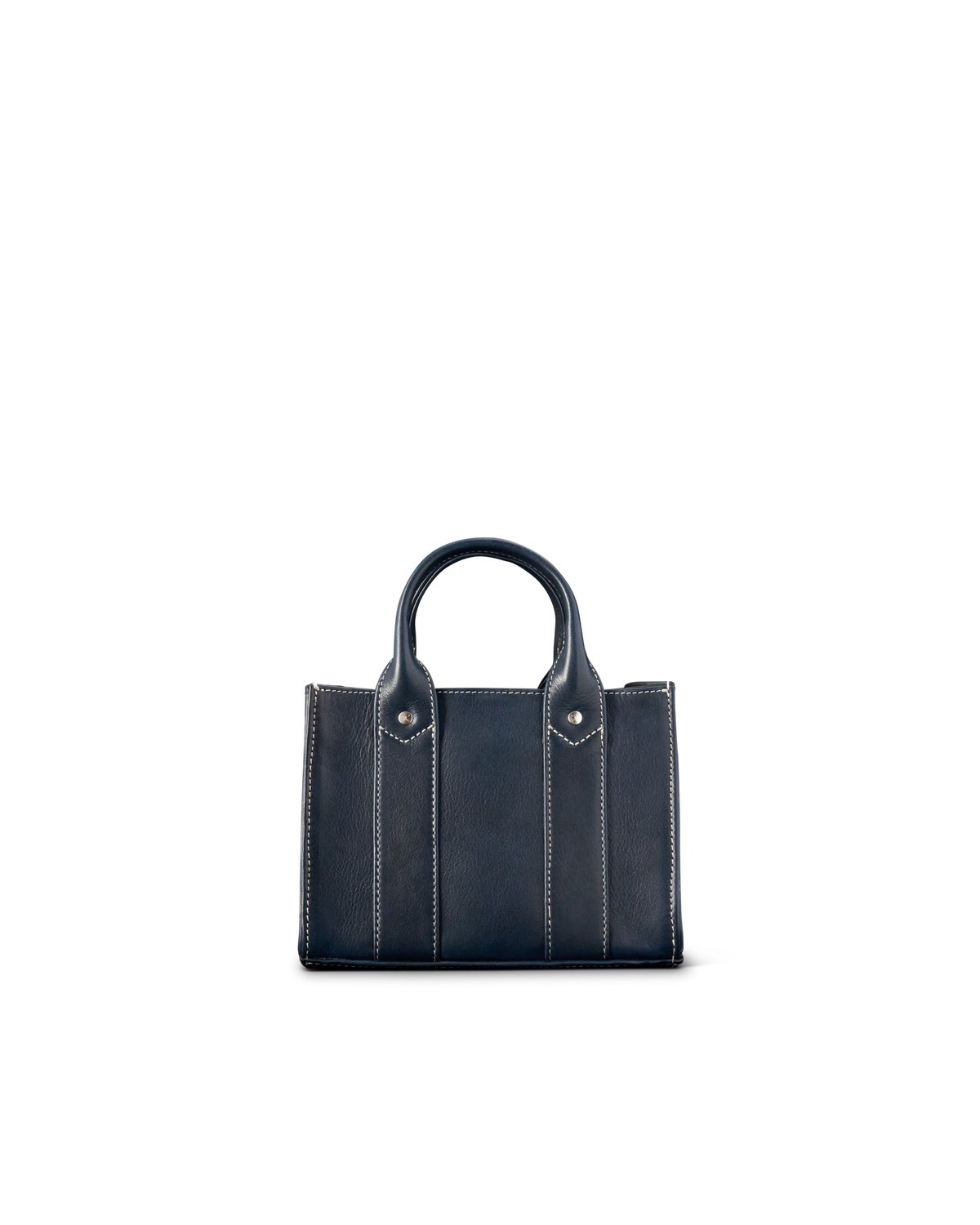 Mini Satchel - Navy Cowhide