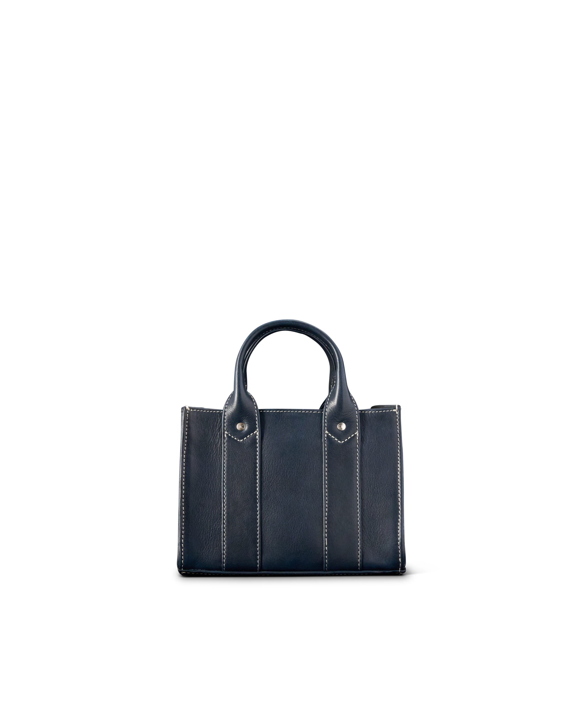 Mini Satchel - Navy Cowhide
